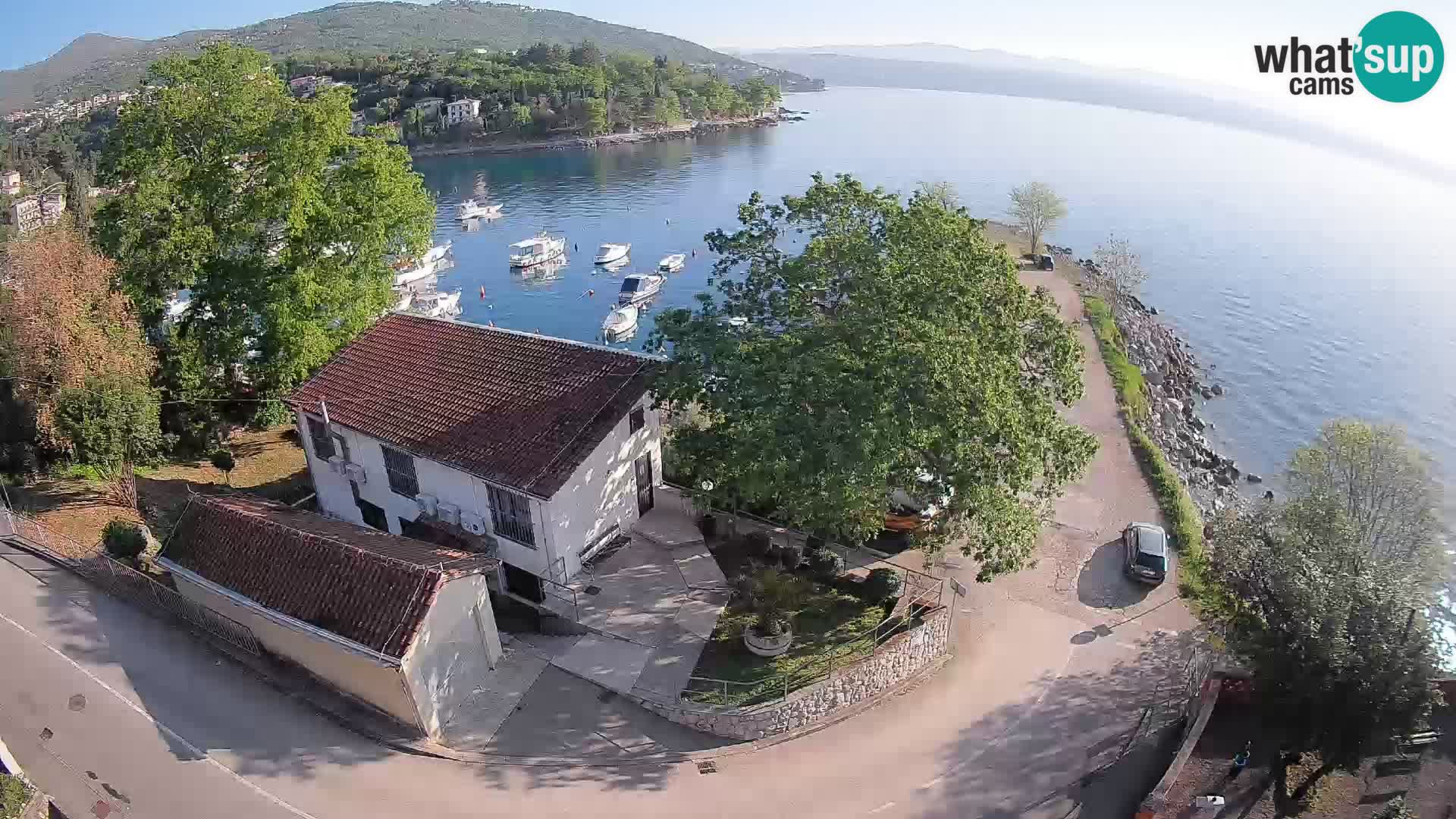 Webcam porto Ika – Vista LIVE sul porto e le luci di Opatija