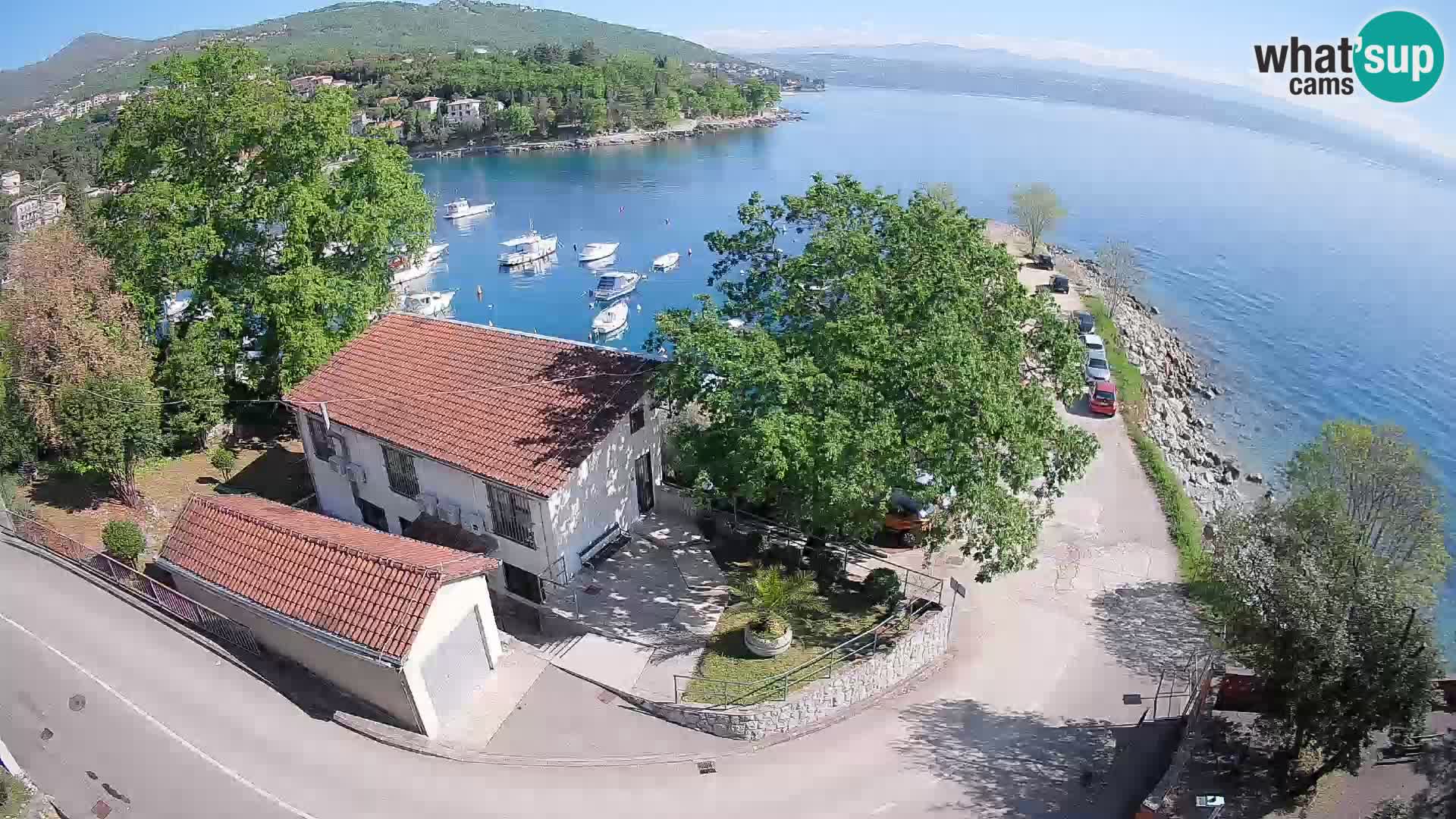 Webcam porto Ika – Vista LIVE sul porto e le luci di Opatija