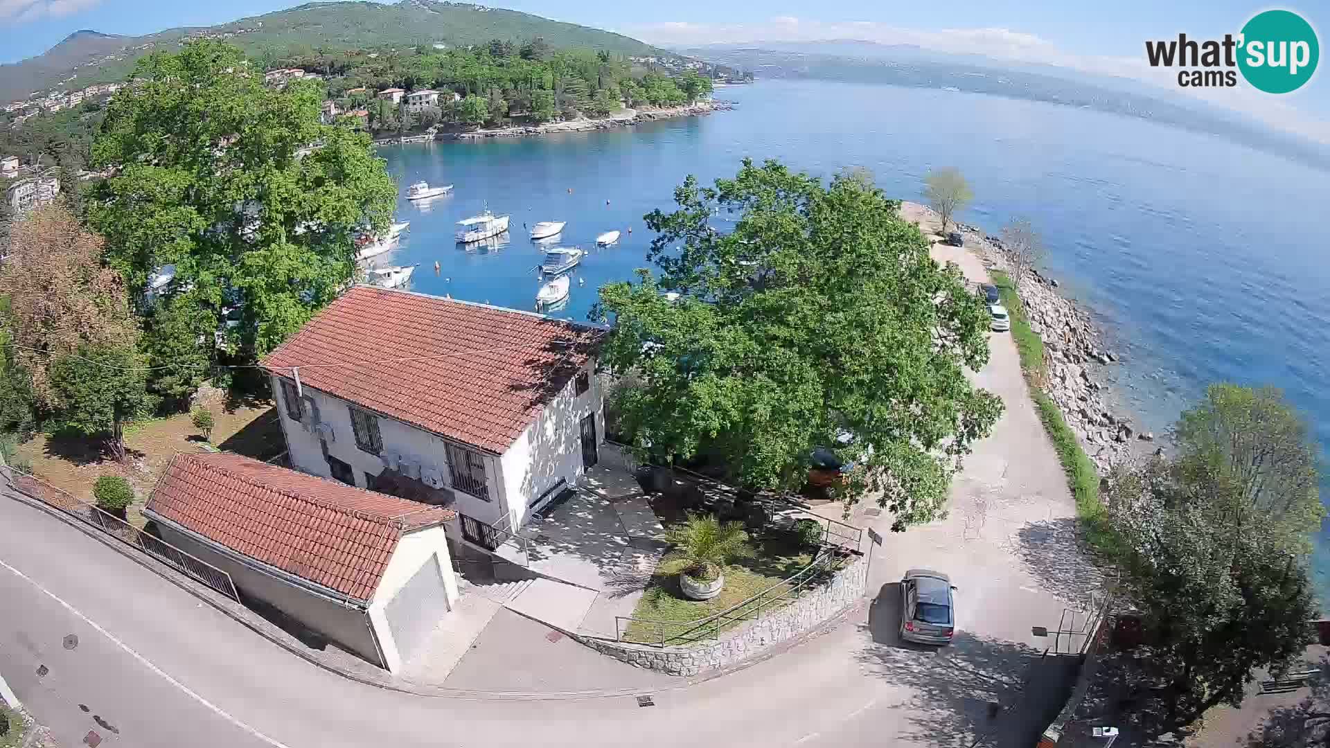 Webcam port d’Ika – Vue en direct et lumières d’Opatija