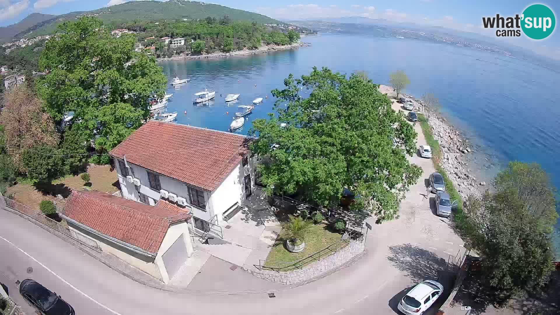 Webcam puerto de Ika – Vista en directo y luces de Opatija