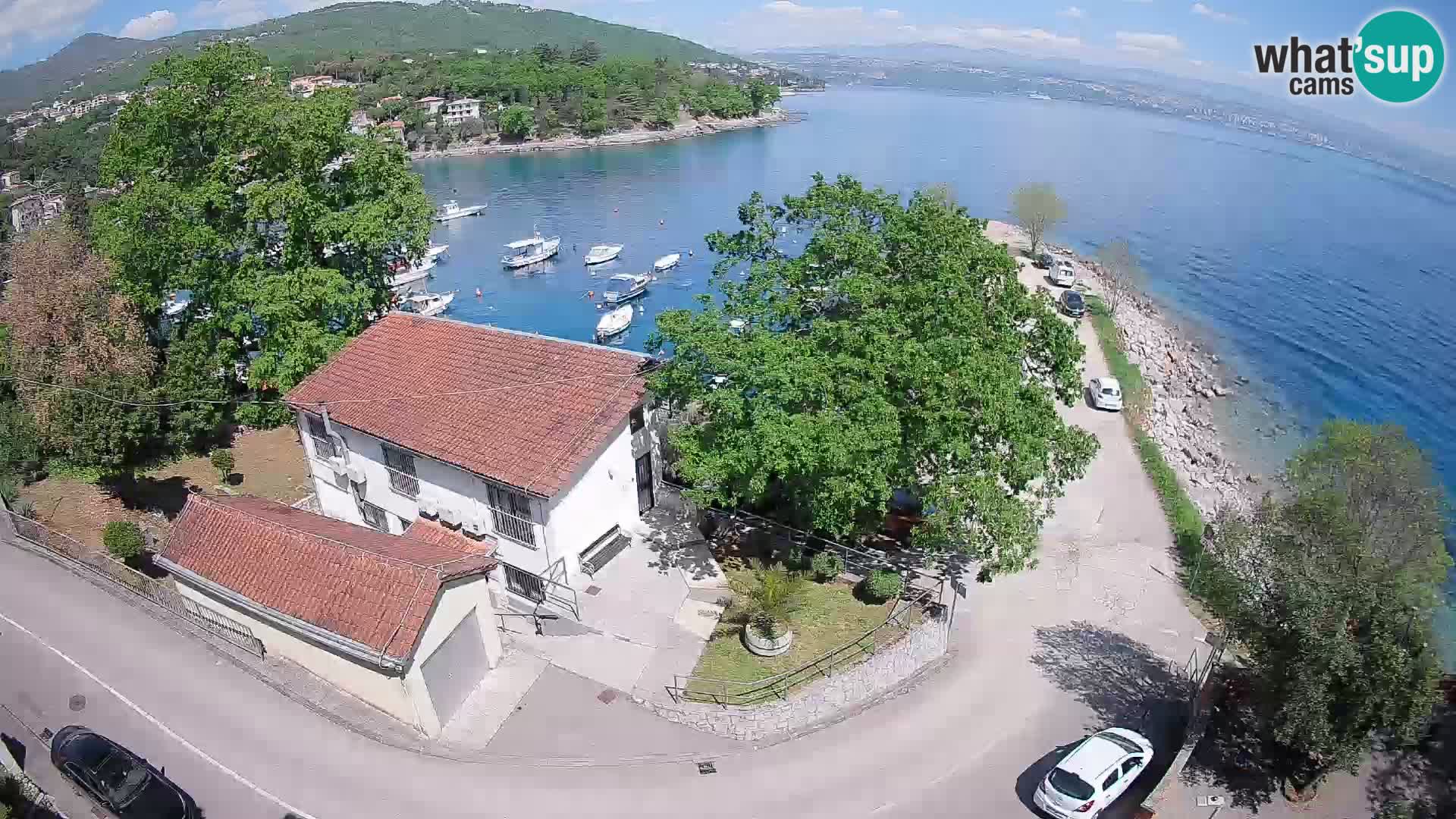 Webcam porto Ika – Vista LIVE sul porto e le luci di Opatija