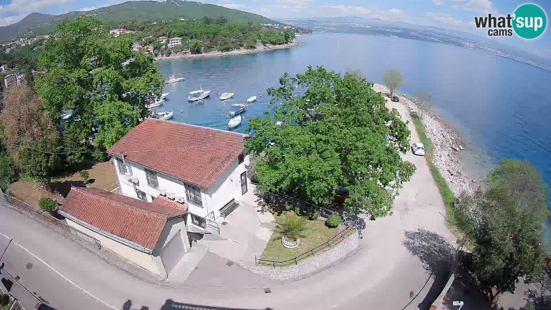 Webcam porto Ika – Vista LIVE sul porto e le luci di Opatija