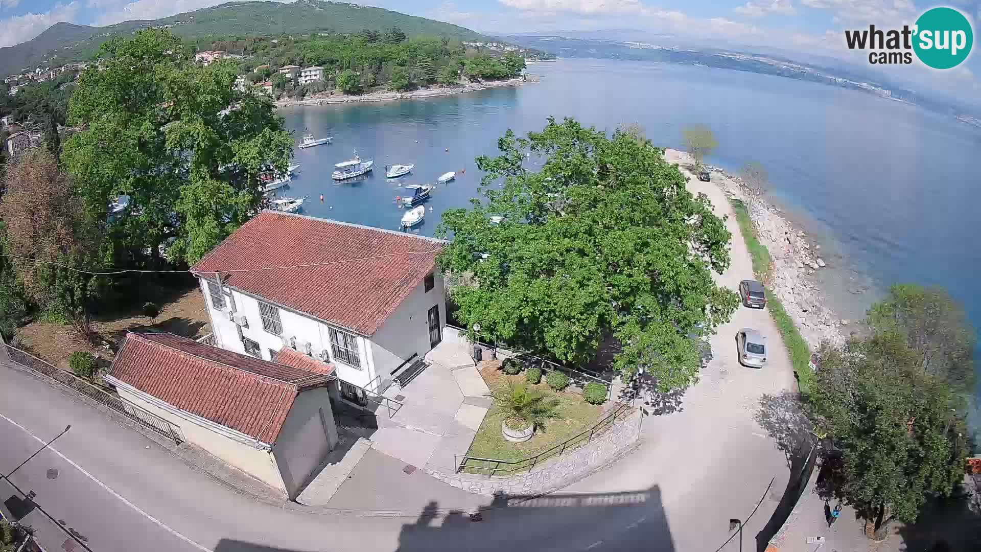 Webcam puerto de Ika – Vista en directo y luces de Opatija