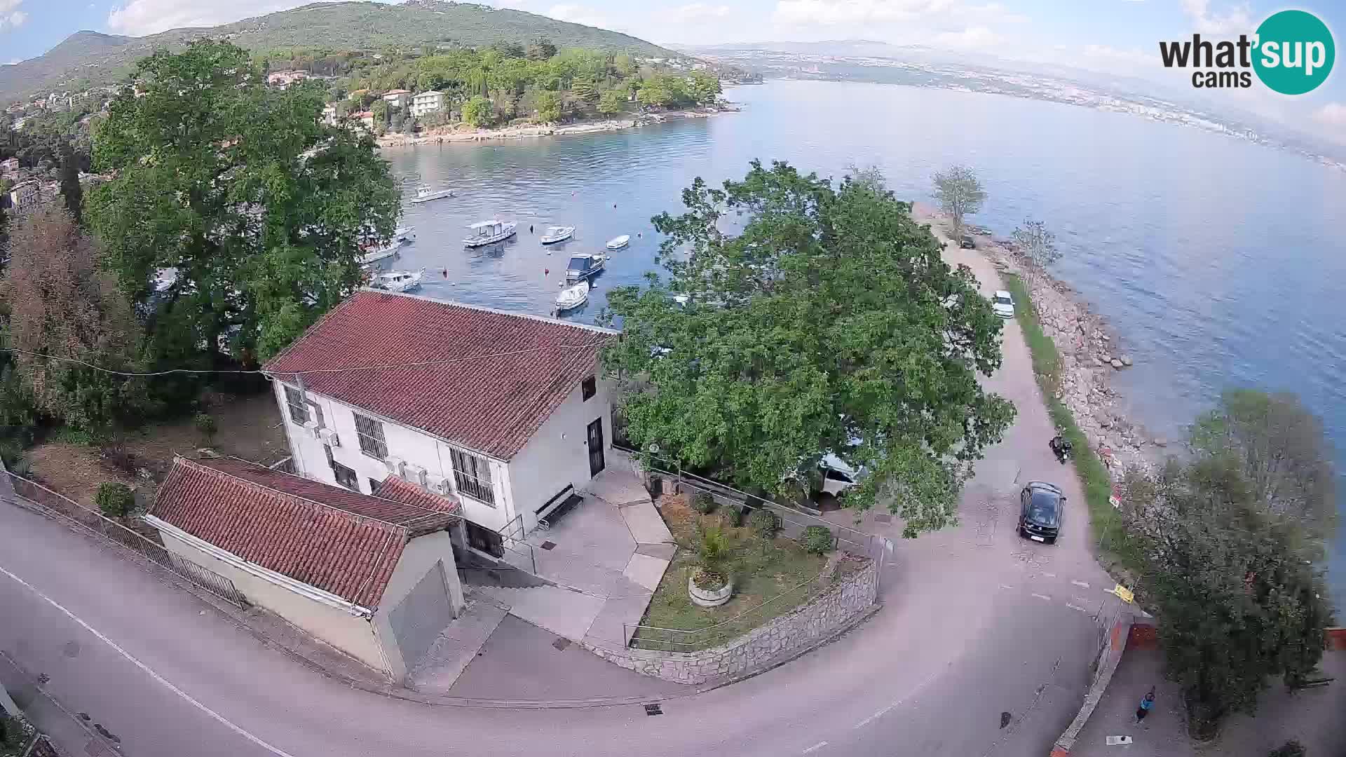 Webcam puerto de Ika – Vista en directo y luces de Opatija