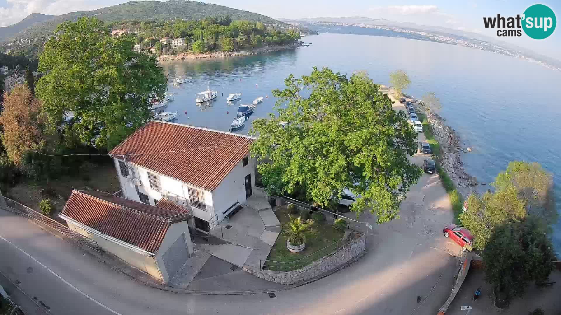 Webcam porto Ika – Vista LIVE sul porto e le luci di Opatija