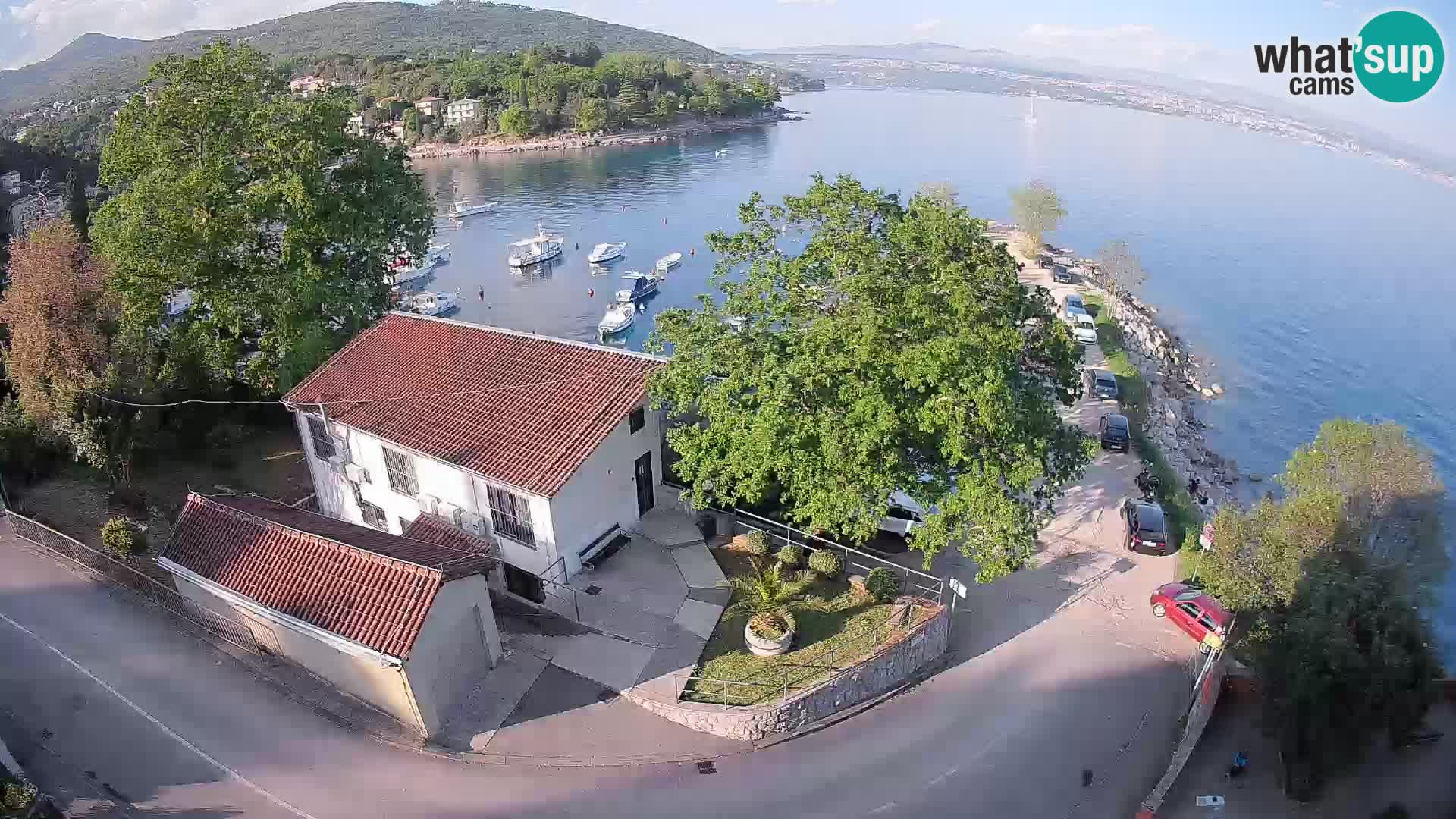 Webcam puerto de Ika – Vista en directo y luces de Opatija