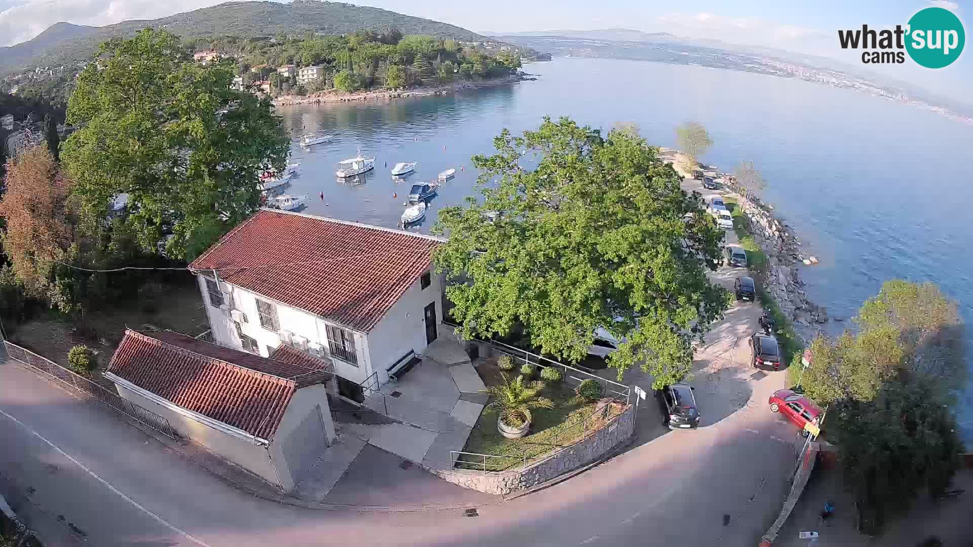 Webcam porto Ika – Vista LIVE sul porto e le luci di Opatija