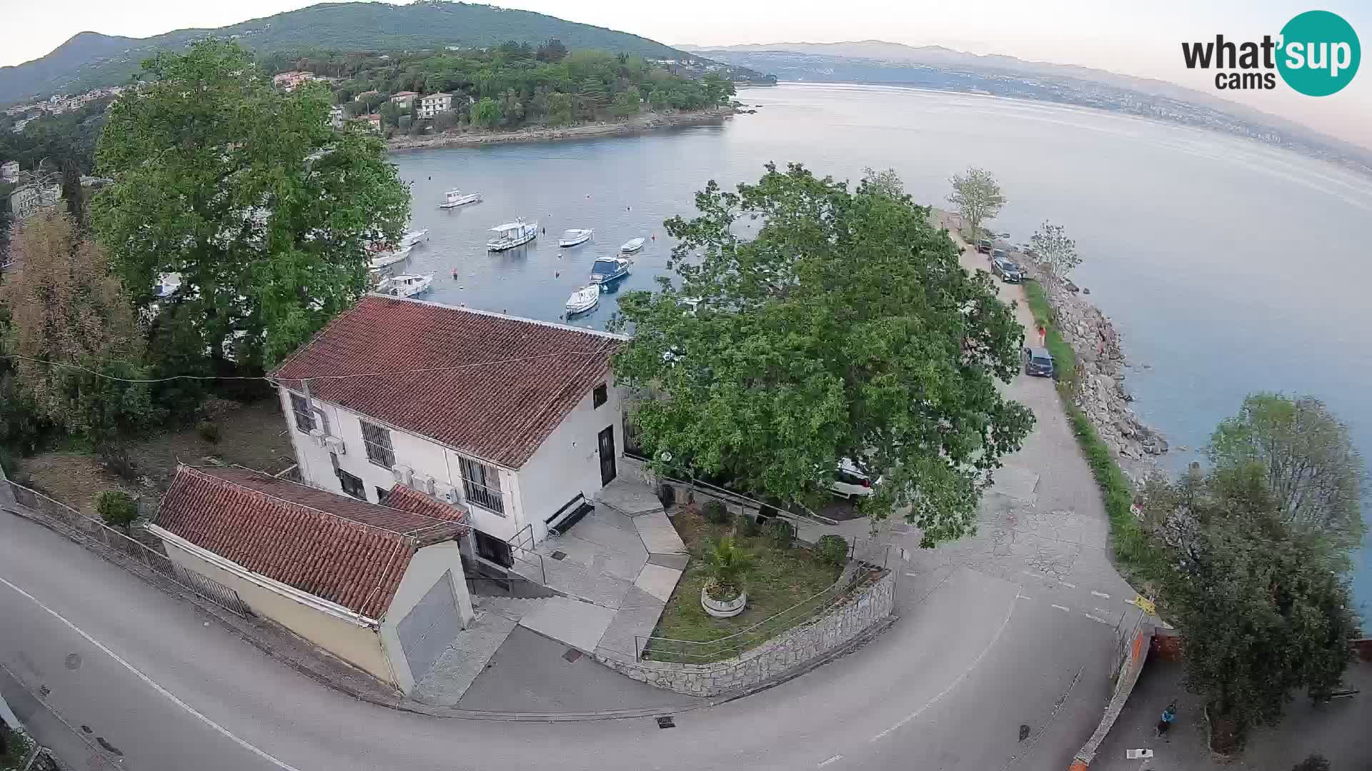 Webcam porto Ika – Vista LIVE sul porto e le luci di Opatija