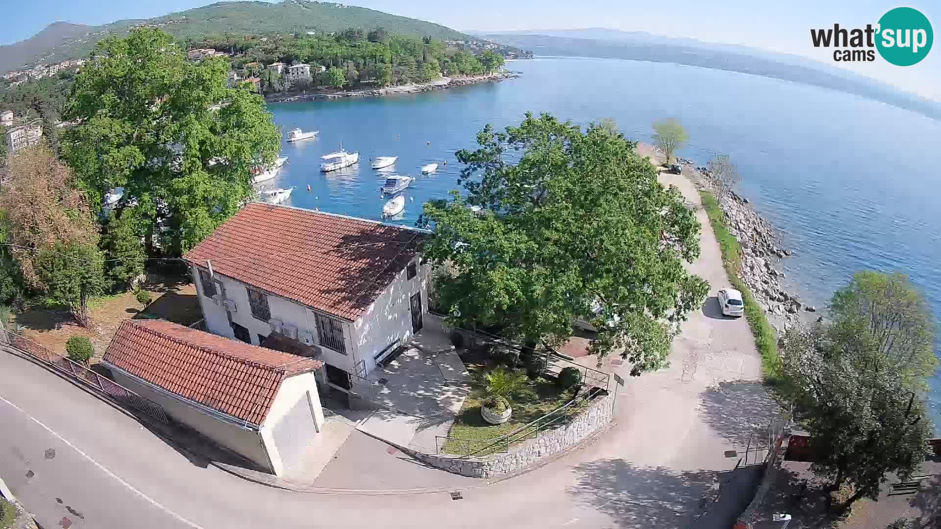 Webcam porto Ika – Vista LIVE sul porto e le luci di Opatija