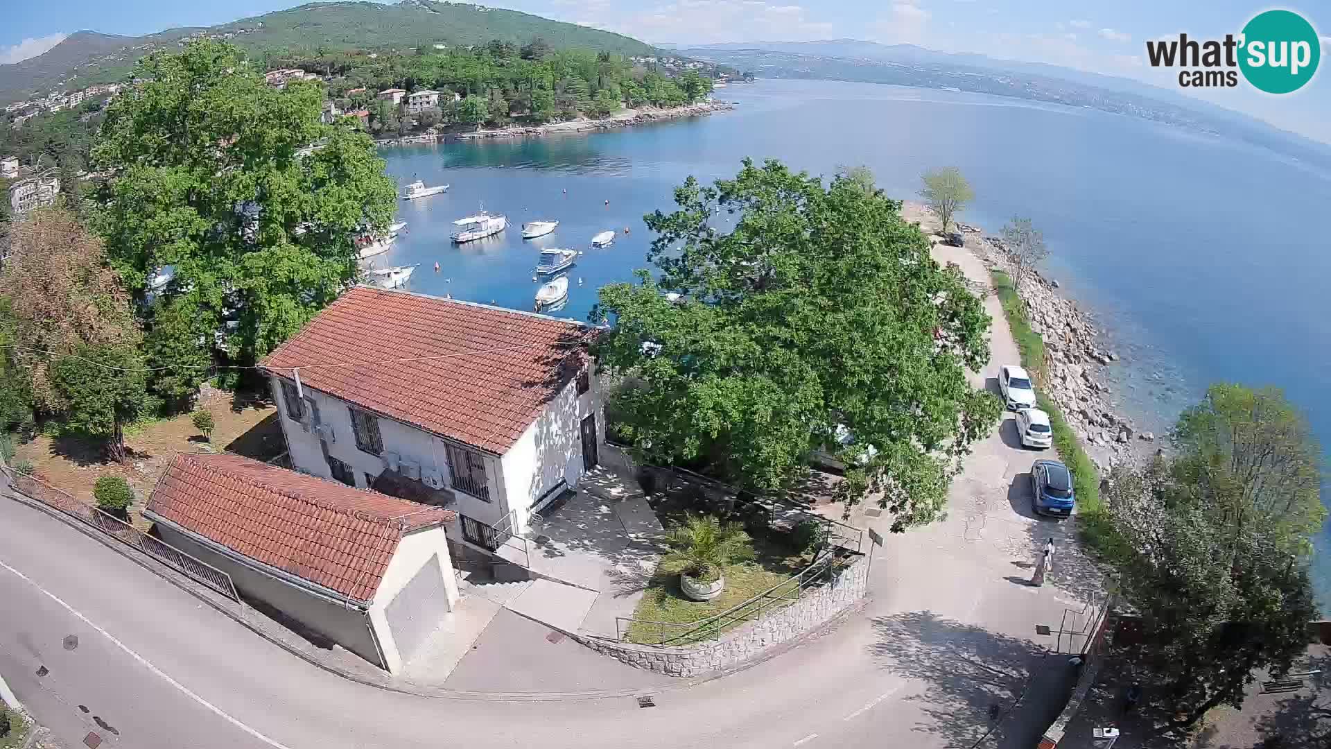 Webcam porto Ika – Vista LIVE sul porto e le luci di Opatija
