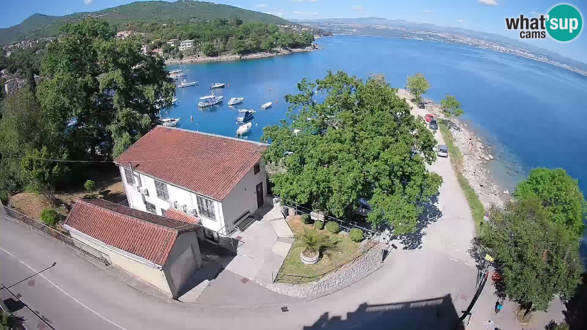 Webcam puerto de Ika – Vista en directo y luces de Opatija