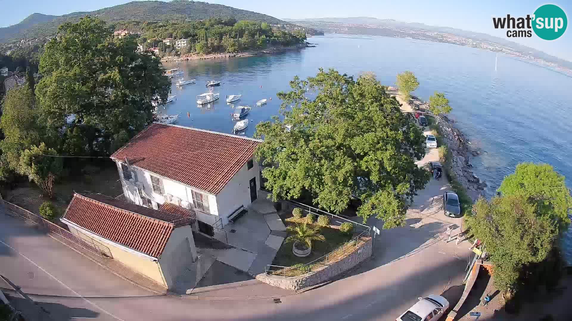 Webcam porto Ika – Vista LIVE sul porto e le luci di Opatija