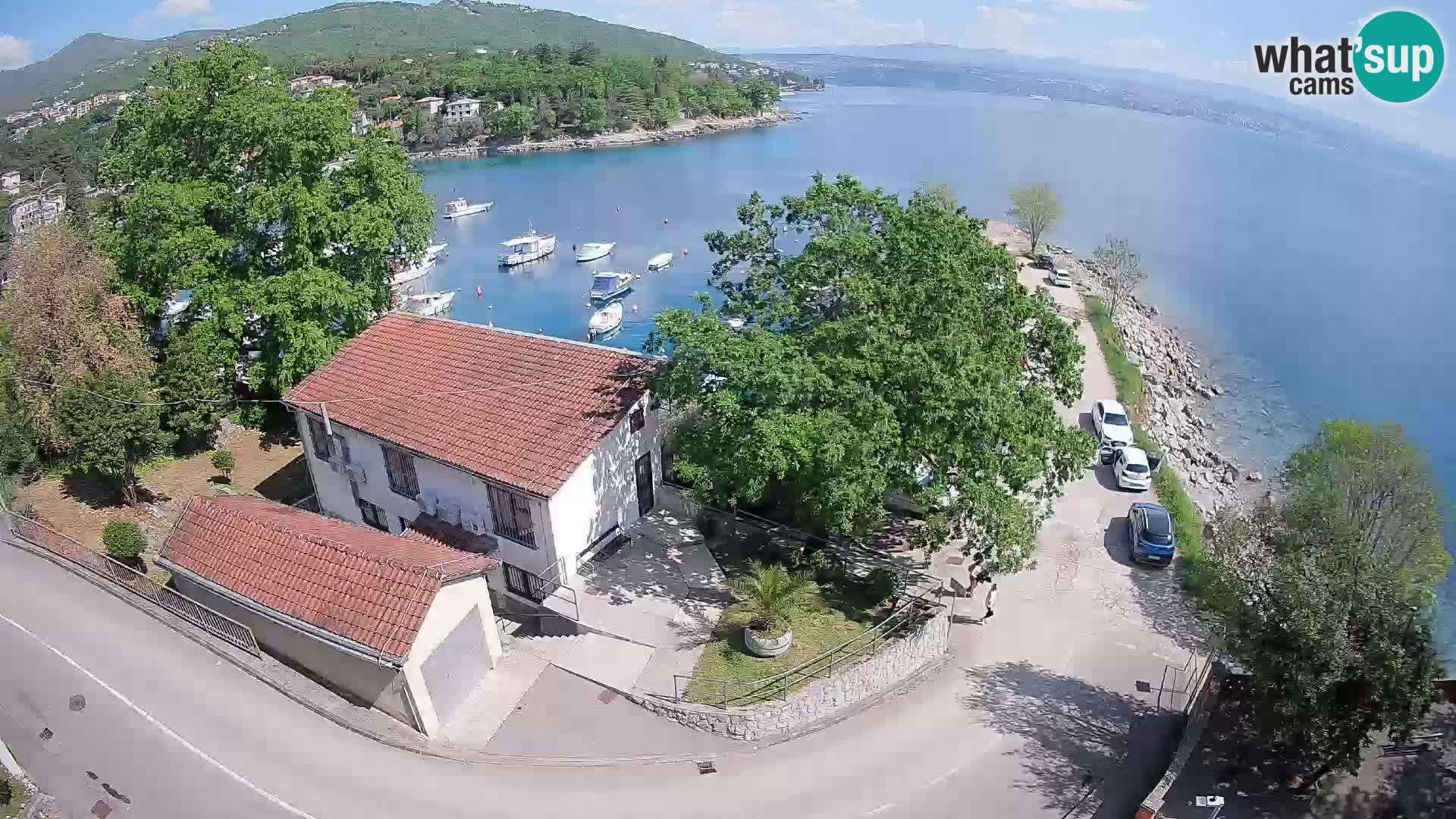 Webcam porto Ika – Vista LIVE sul porto e le luci di Opatija