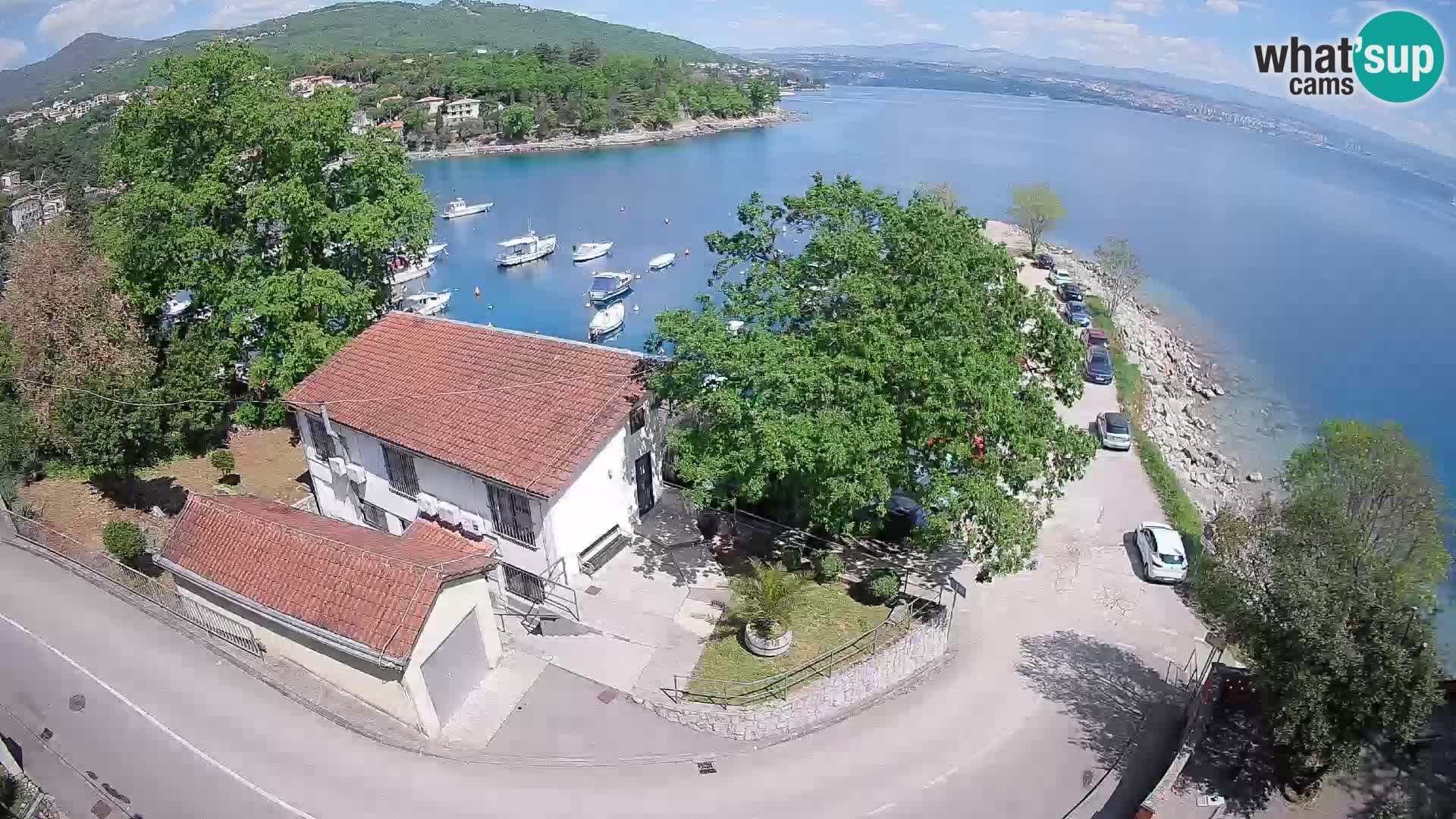 Webcam porto Ika – Vista LIVE sul porto e le luci di Opatija