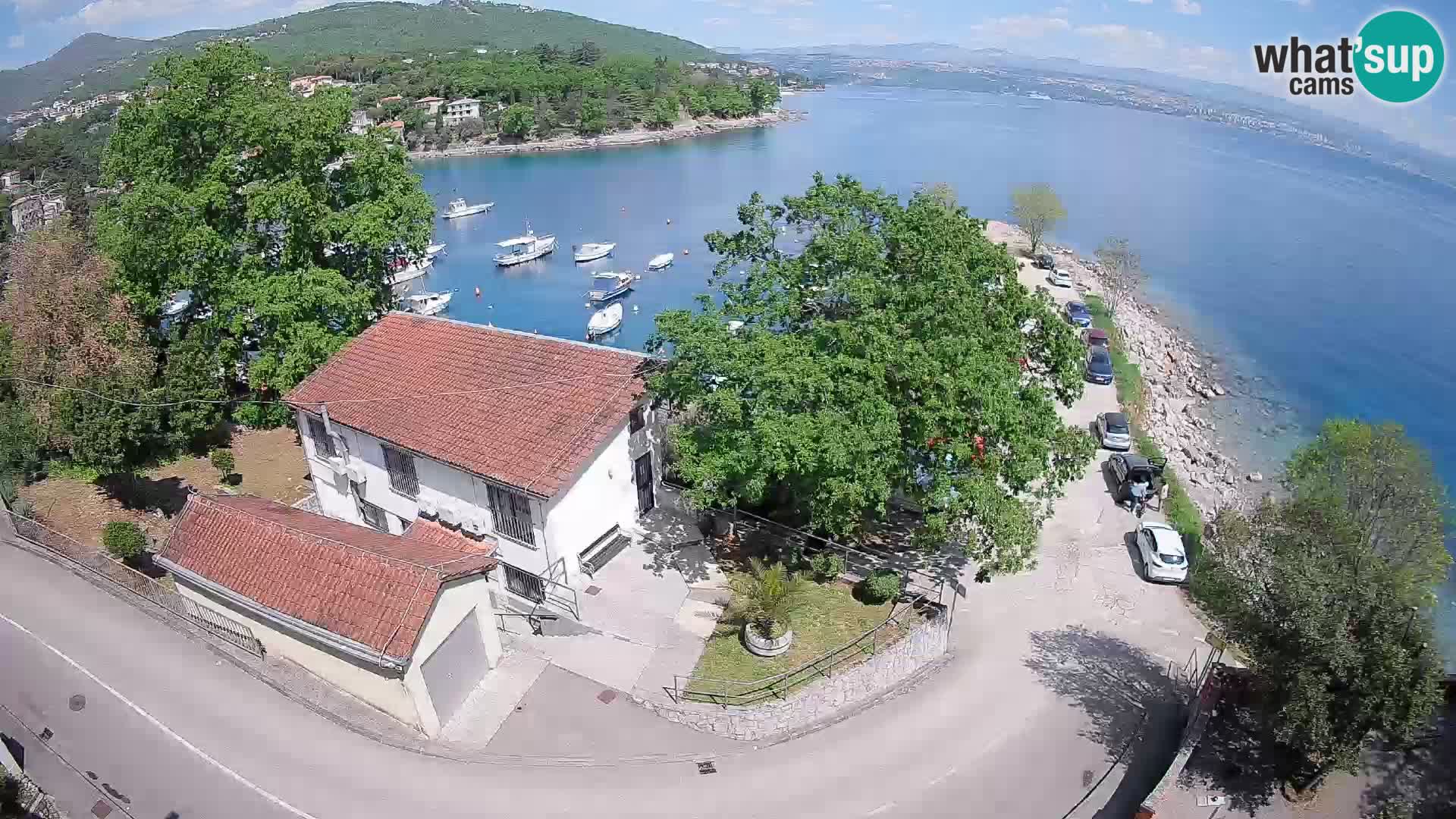 Webcam puerto de Ika – Vista en directo y luces de Opatija