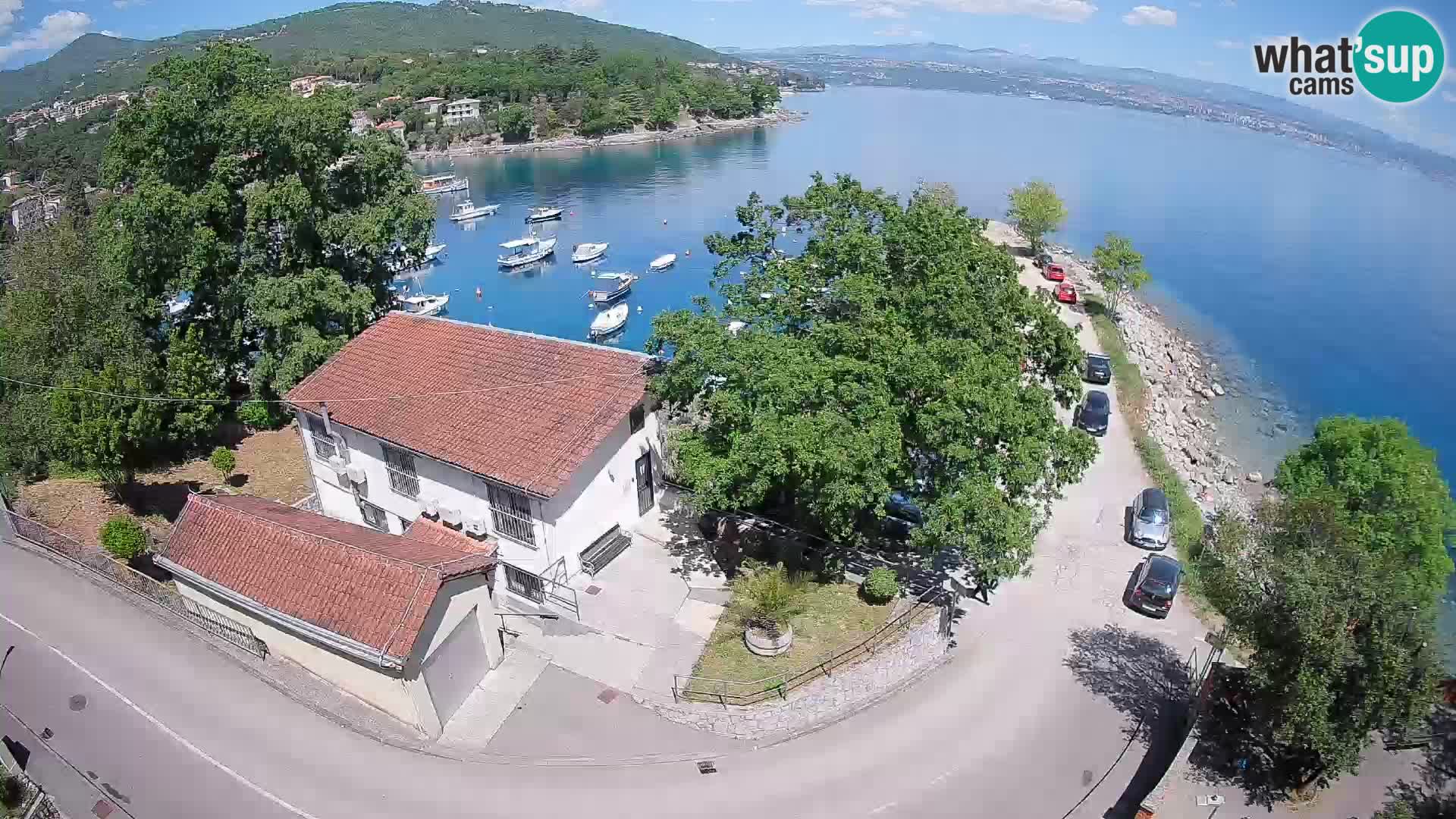 Webcam porto Ika – Vista LIVE sul porto e le luci di Opatija