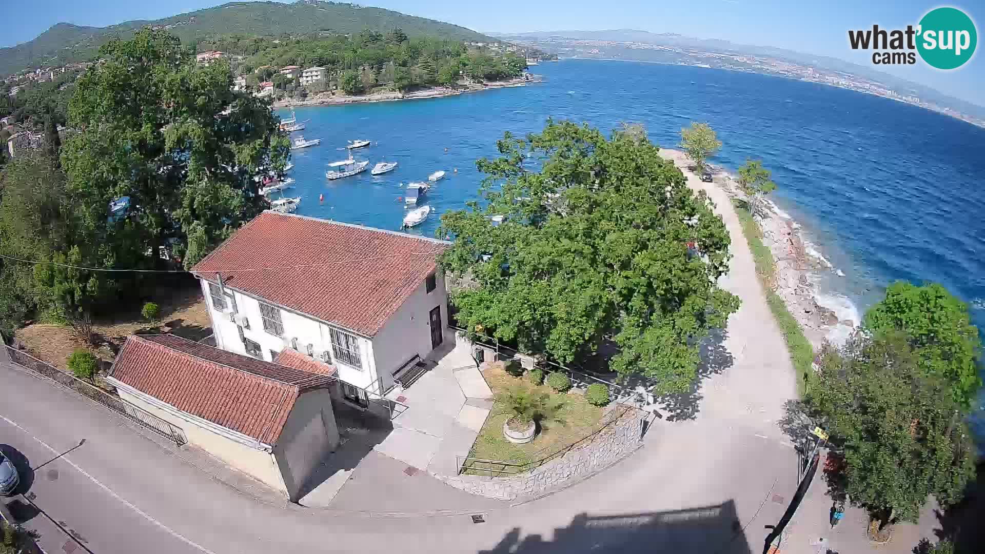Webcam porto Ika – Vista LIVE sul porto e le luci di Opatija