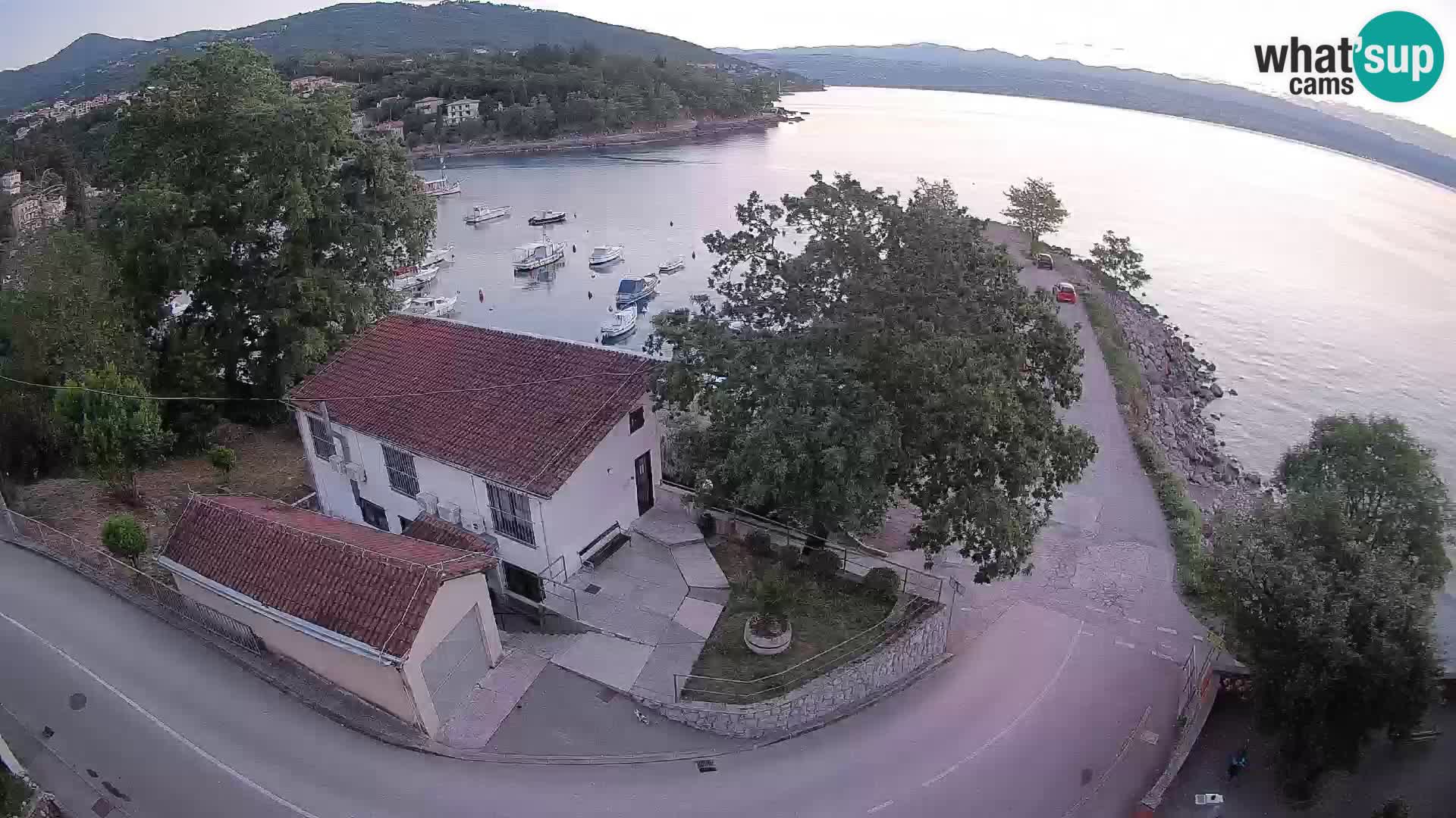 Webcam puerto de Ika – Vista en directo y luces de Opatija