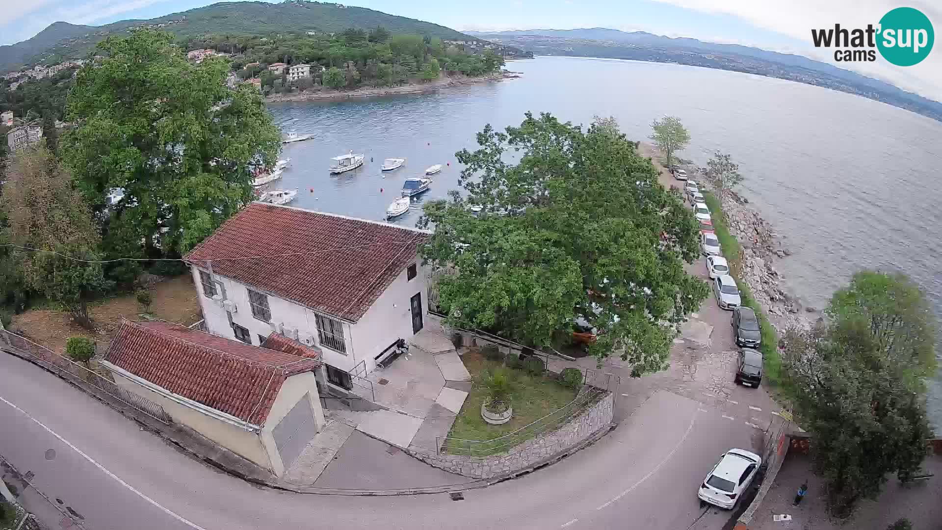 Webcam puerto de Ika – Vista en directo y luces de Opatija