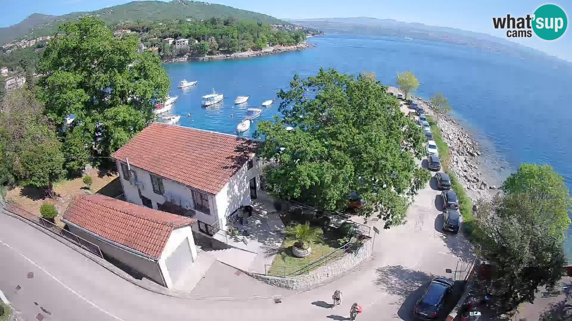 Webcam port d’Ika – Vue en direct et lumières d’Opatija
