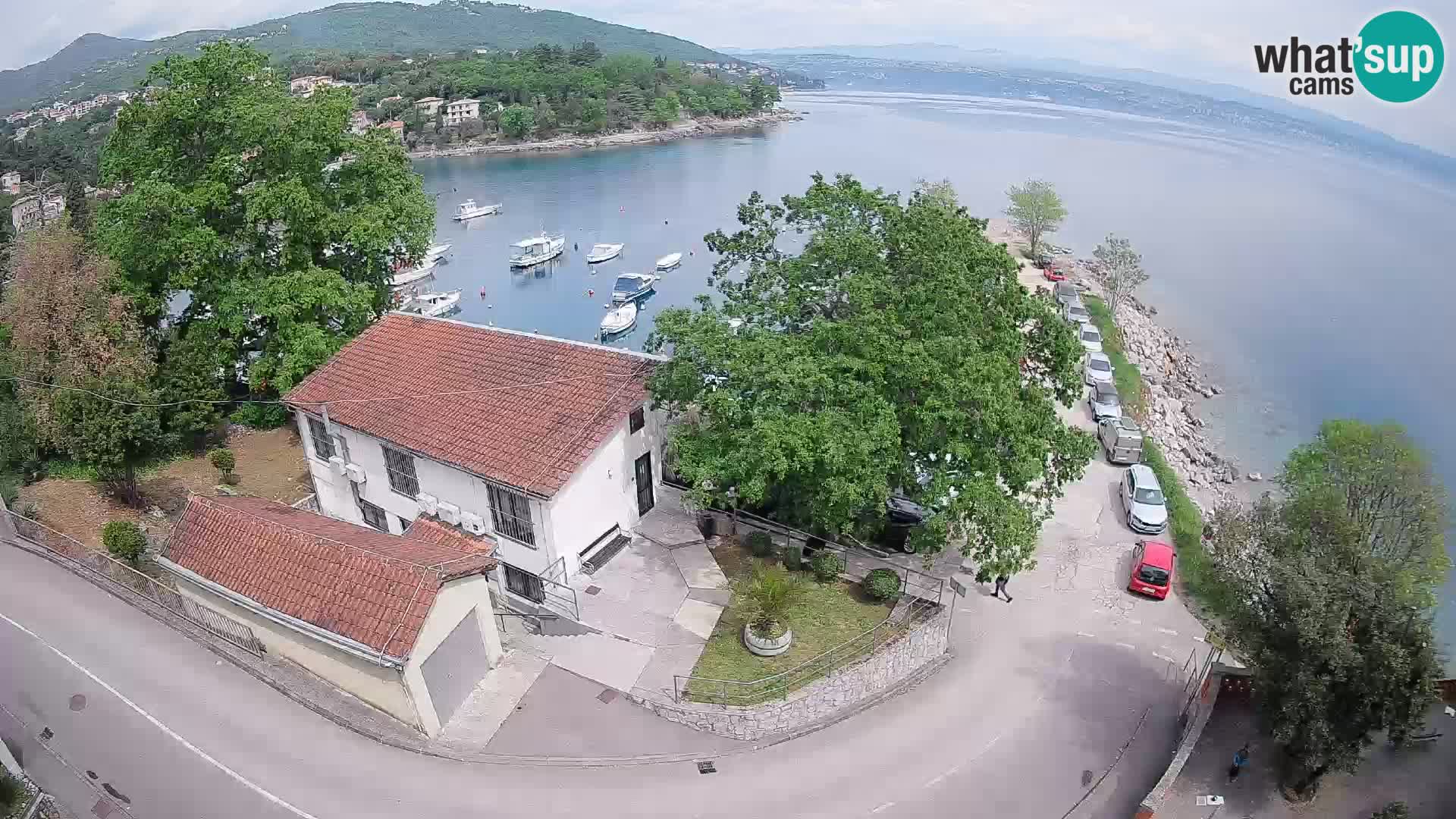 Webcam puerto de Ika – Vista en directo y luces de Opatija