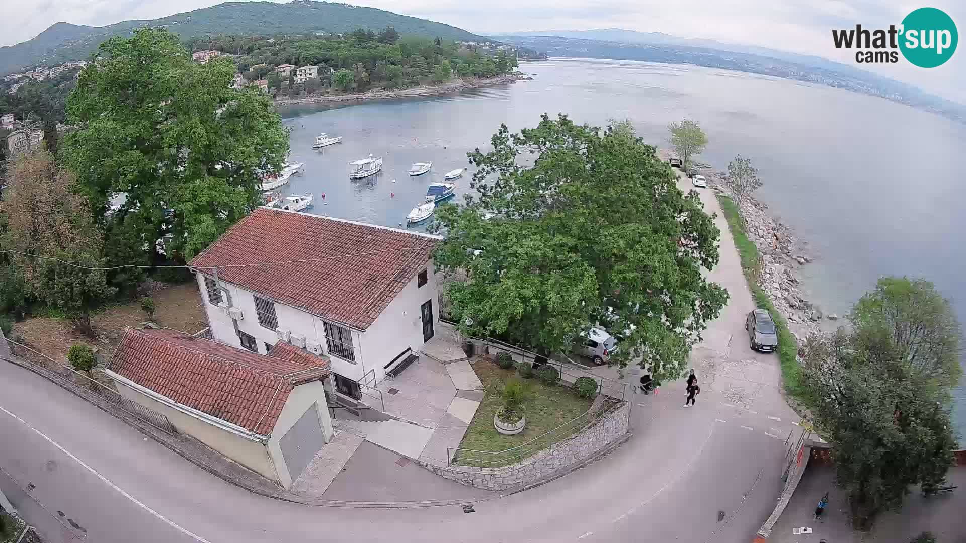 Ika Harbor Webcam – LIVE View of the Harbor and Opatija Lights