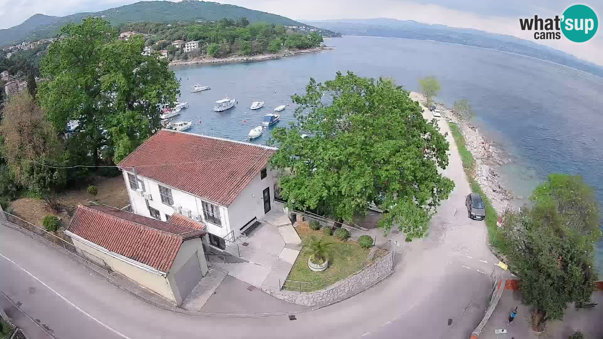 Ika Harbor Webcam – LIVE View of the Harbor and Opatija Lights