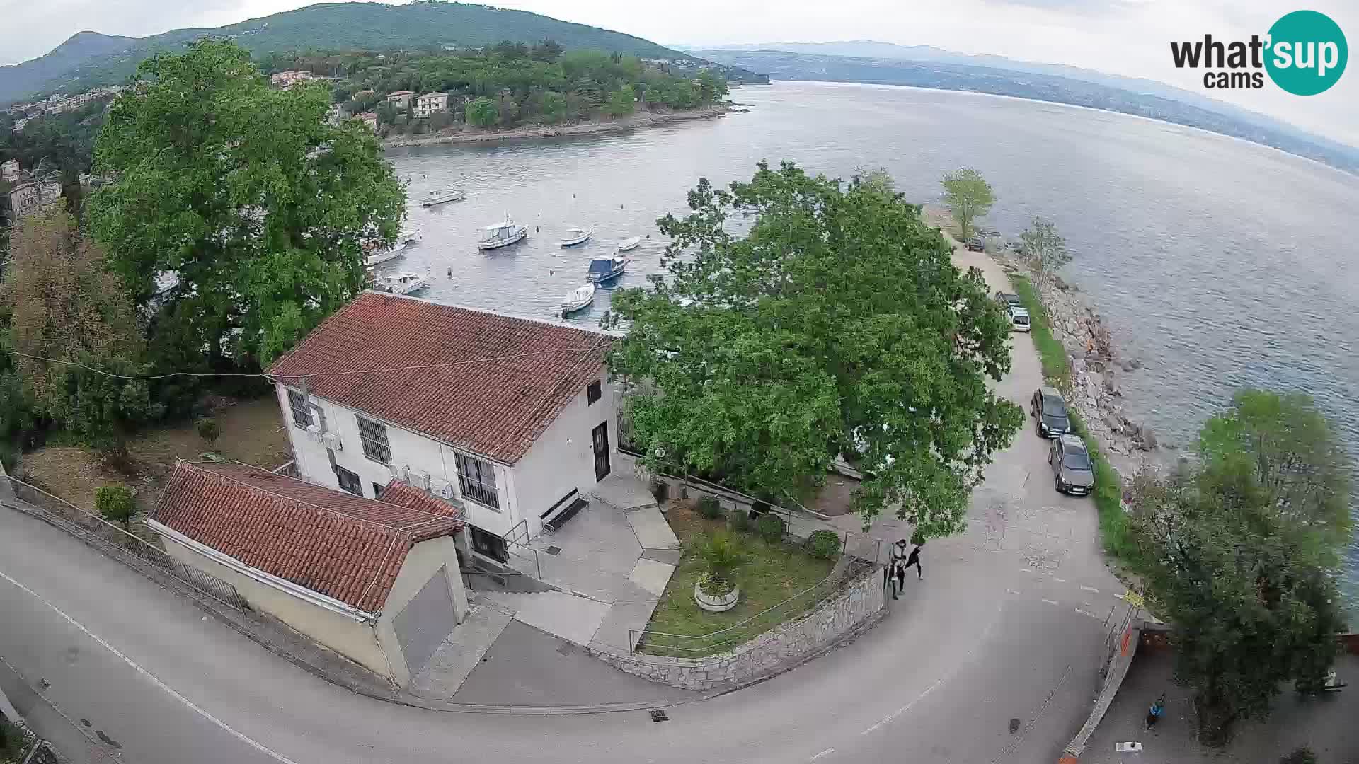 Webcam port d’Ika – Vue en direct et lumières d’Opatija