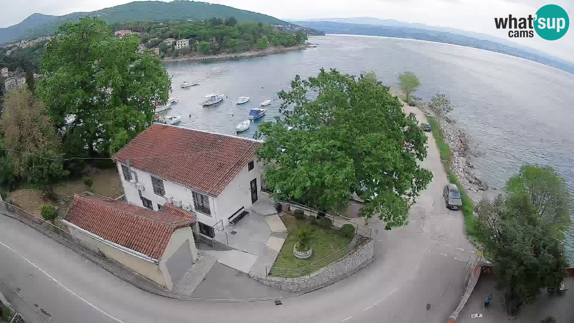 Ika Harbor Webcam – LIVE View of the Harbor and Opatija Lights