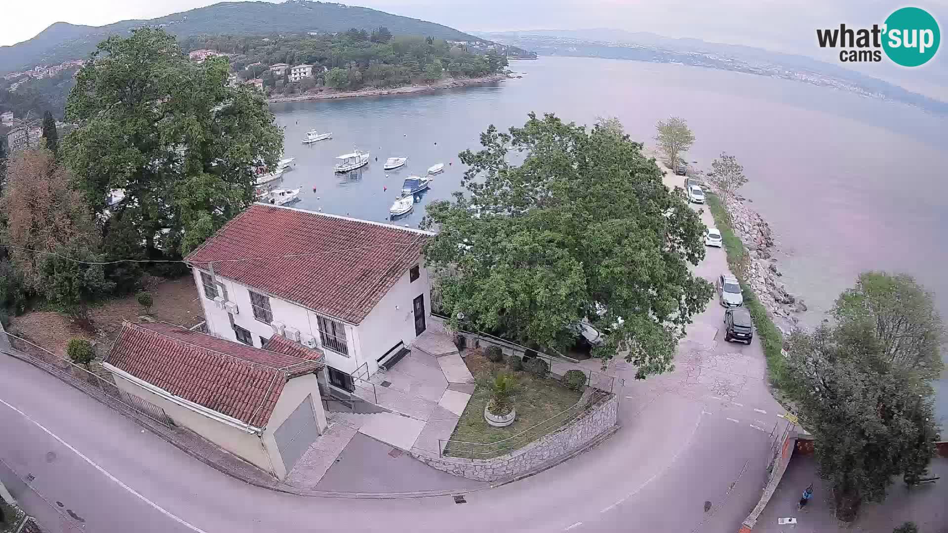 Webcam puerto de Ika – Vista en directo y luces de Opatija