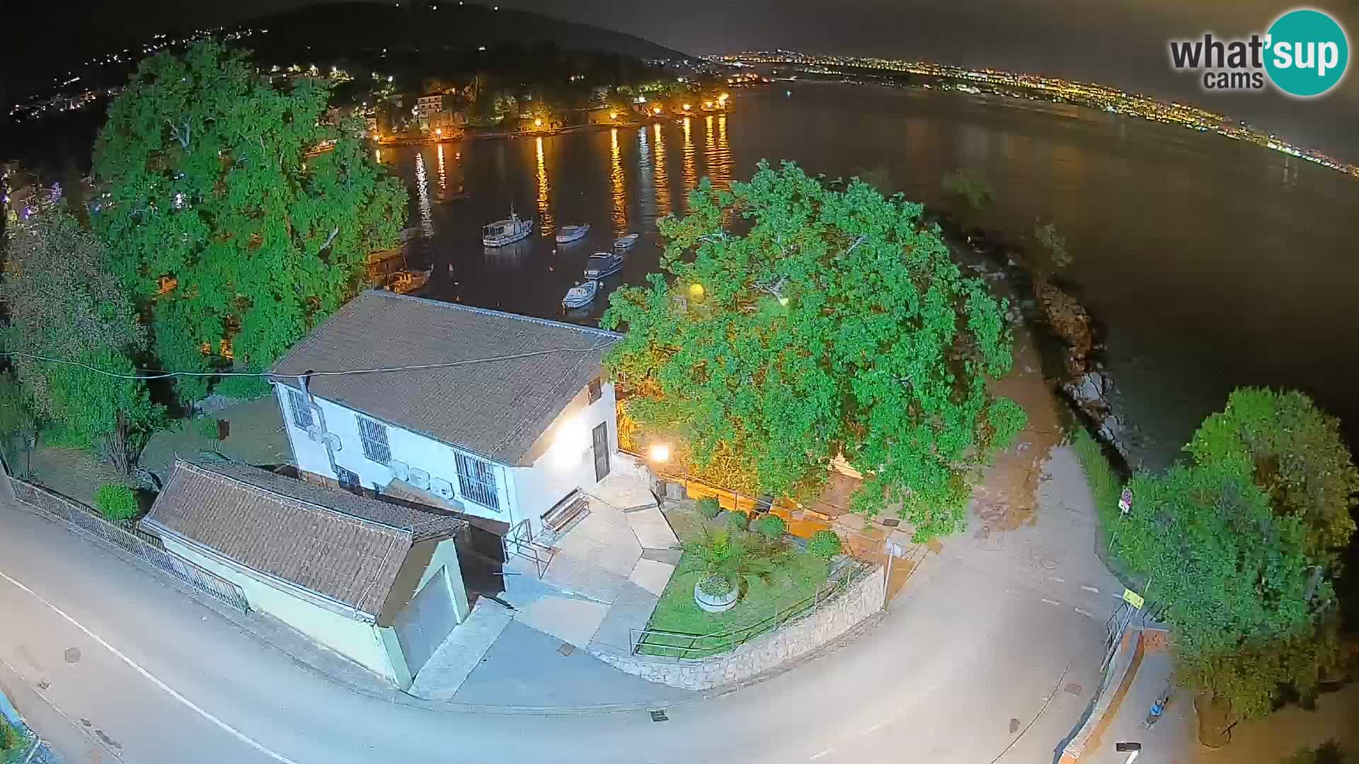 Webcam Ika Hafen – LIVE Blick auf den Hafen und die Lichter von Opatija