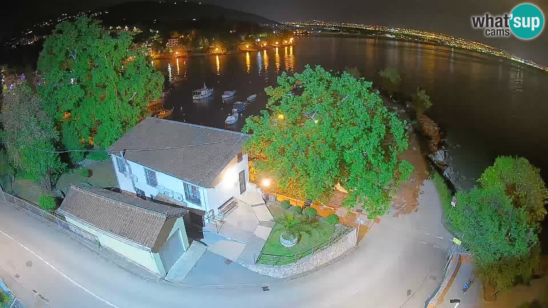 Webcam porto Ika – Vista LIVE sul porto e le luci di Opatija