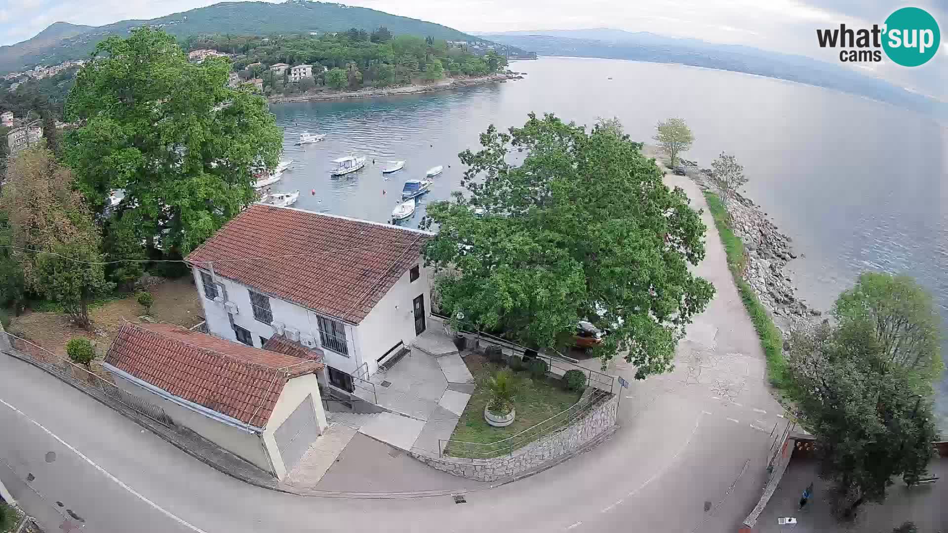 Ika Harbor Webcam – LIVE View of the Harbor and Opatija Lights