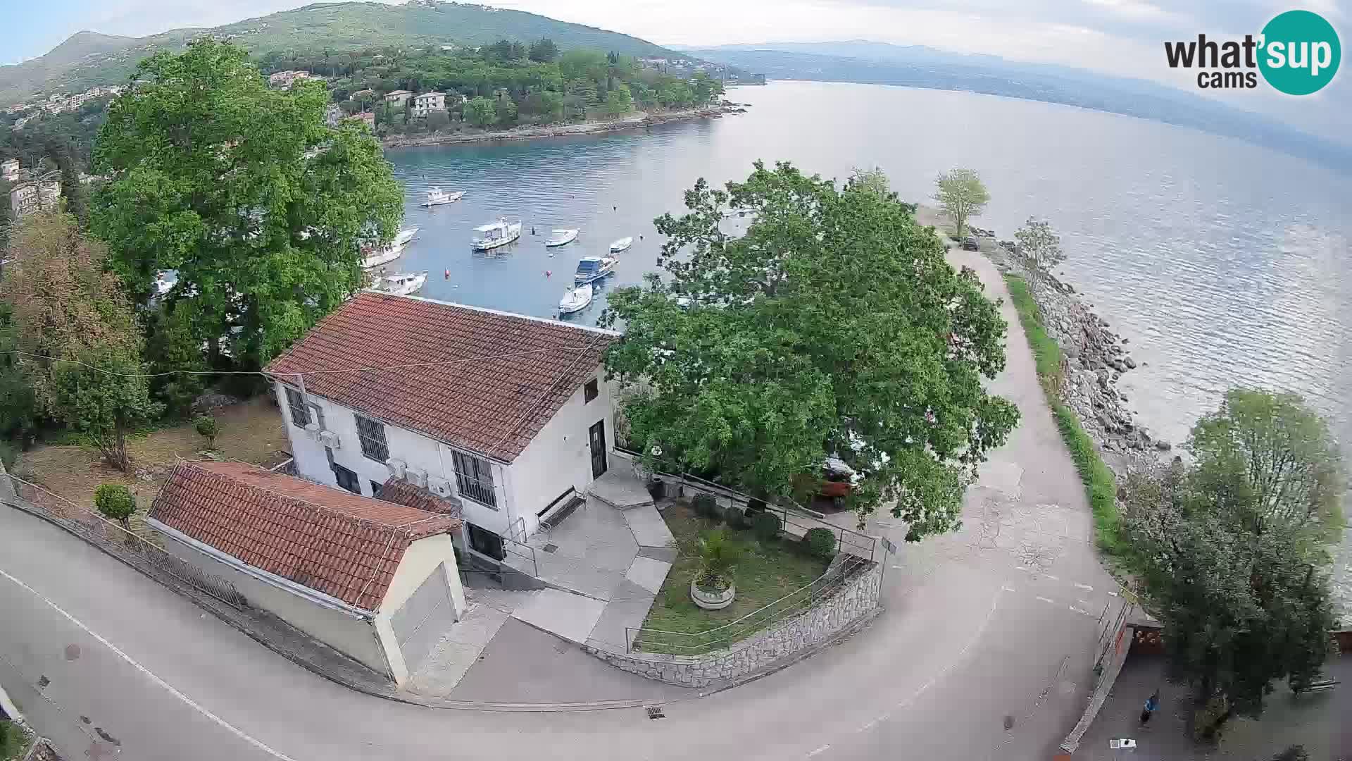 Webcam porto Ika – Vista LIVE sul porto e le luci di Opatija