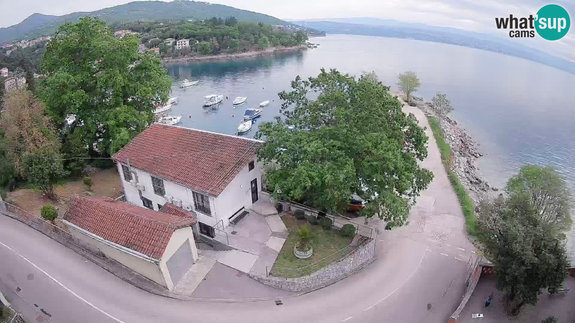 Webcam port d’Ika – Vue en direct et lumières d’Opatija