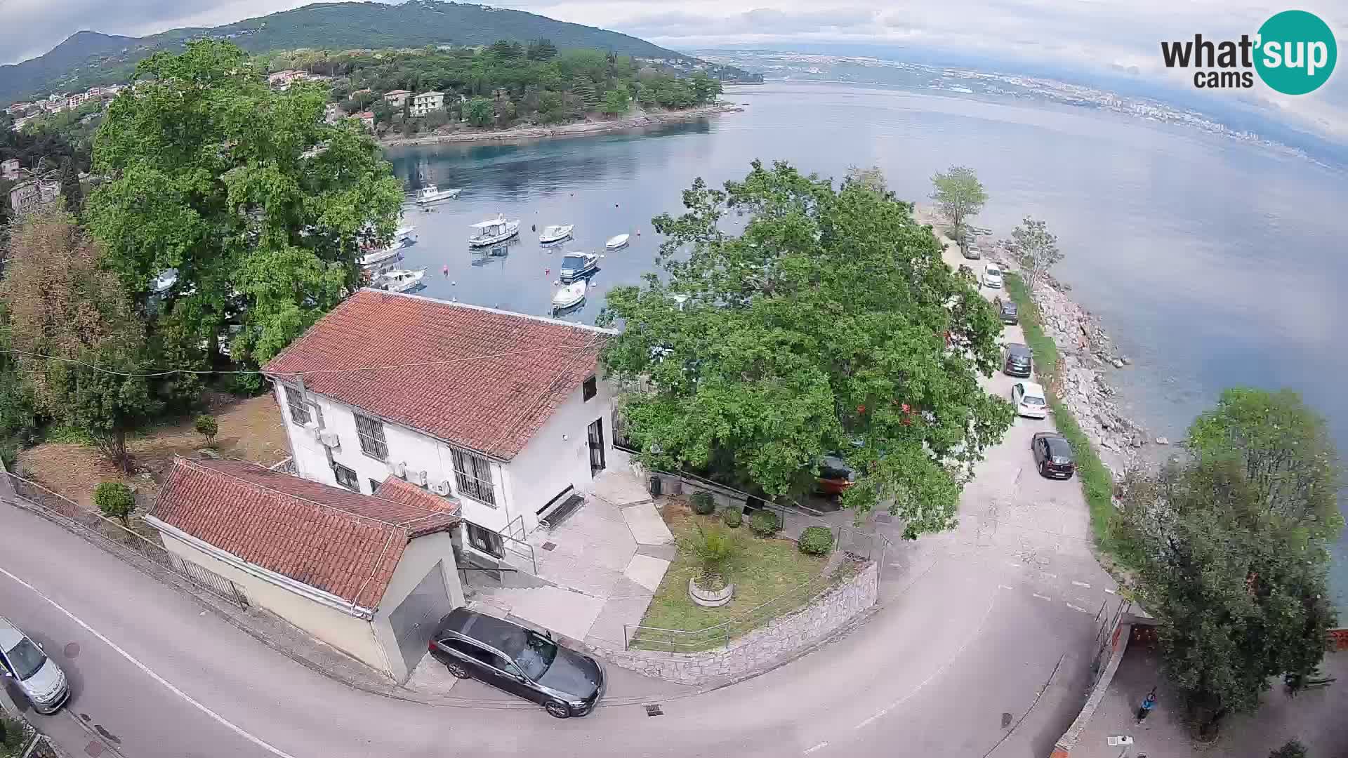 Webcam porto Ika – Vista LIVE sul porto e le luci di Opatija