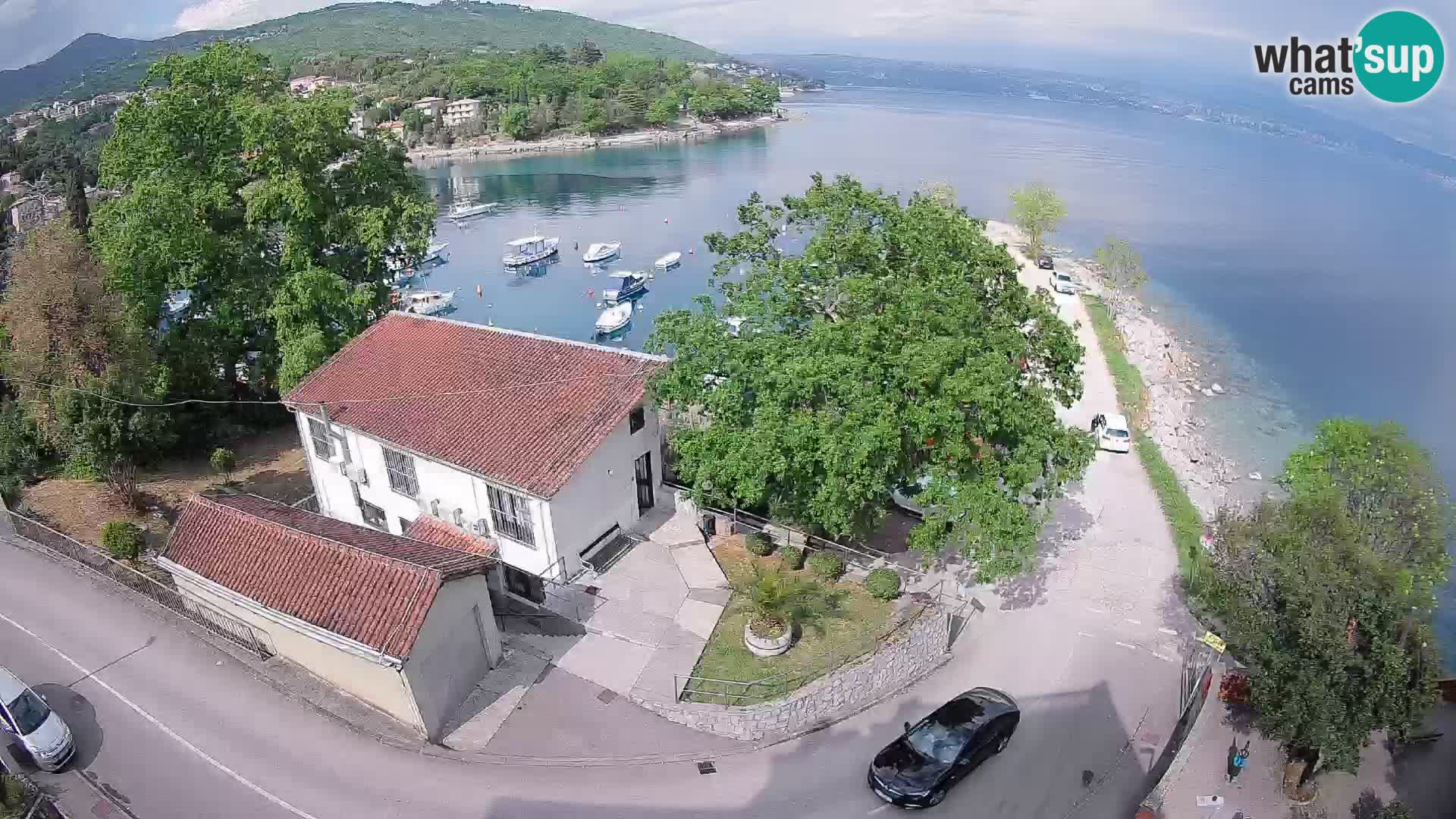 Webcam porto Ika – Vista LIVE sul porto e le luci di Opatija