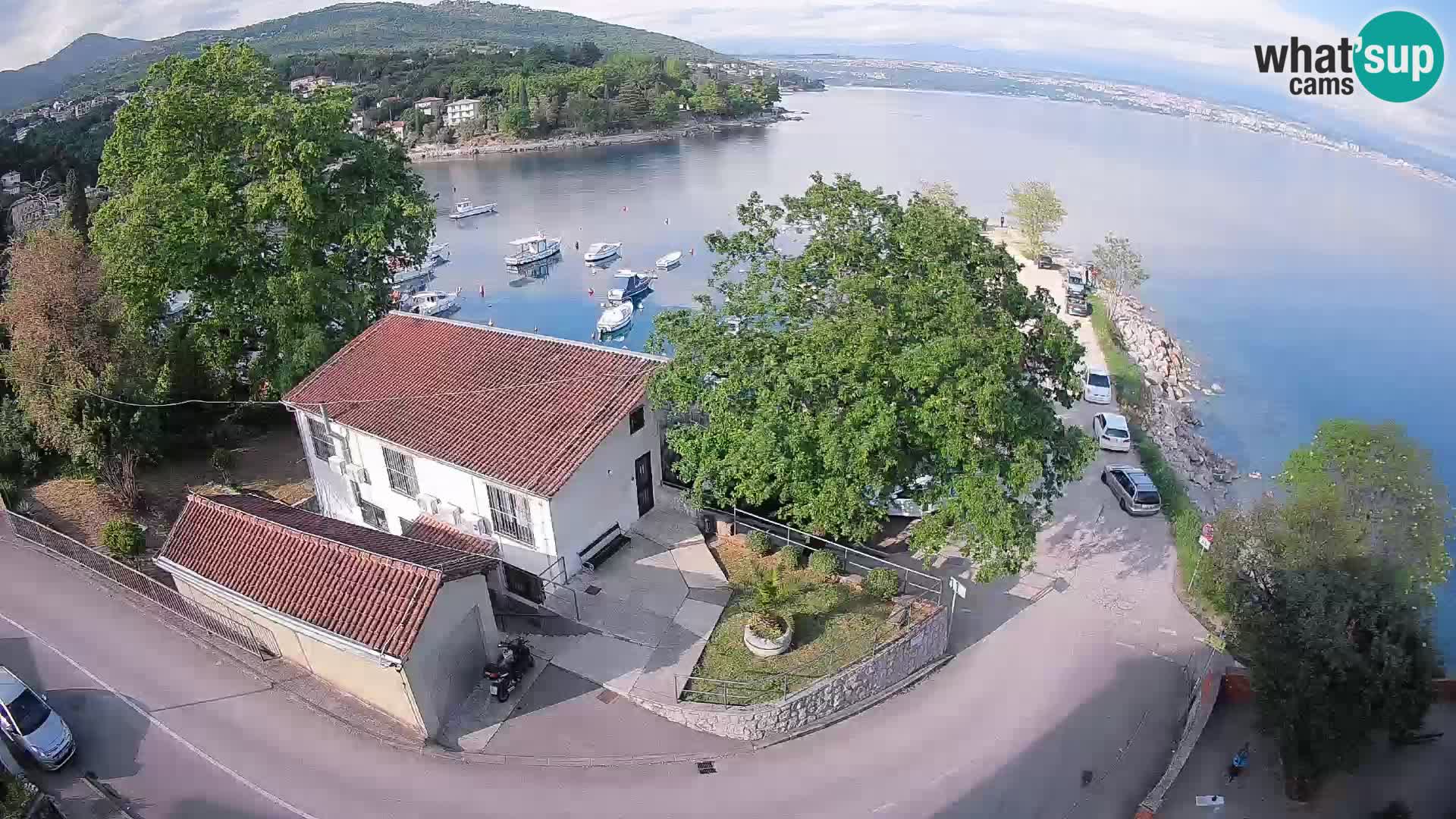 Webcam puerto de Ika – Vista en directo y luces de Opatija