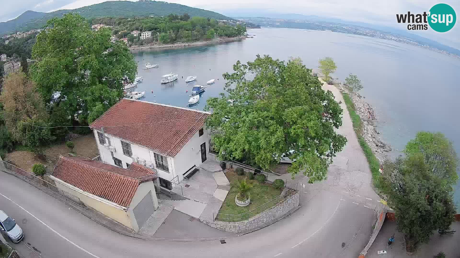 Webcam port d’Ika – Vue en direct et lumières d’Opatija