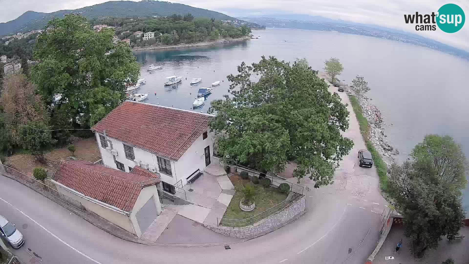 Ika Harbor Webcam – LIVE View of the Harbor and Opatija Lights