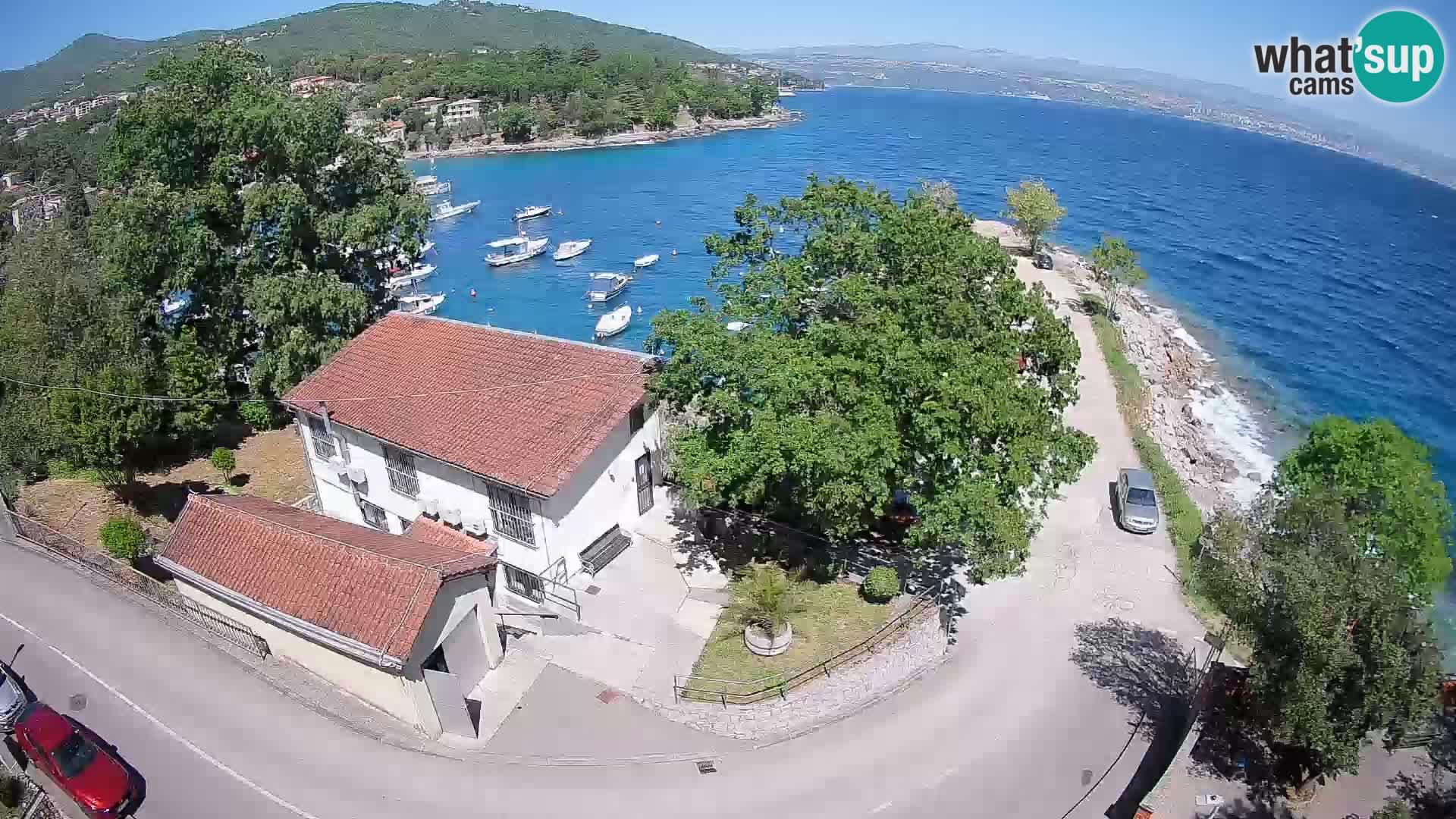 Webcam port d’Ika – Vue en direct et lumières d’Opatija