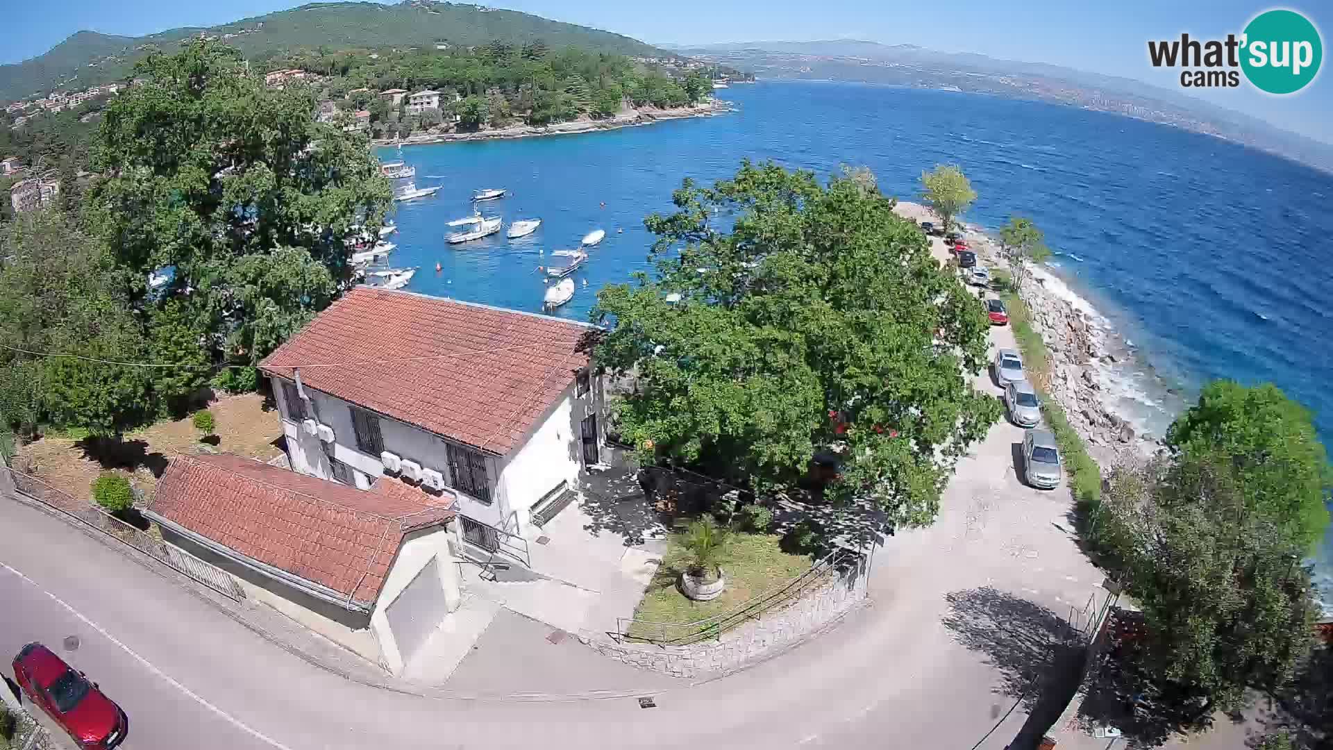 Webcam puerto de Ika – Vista en directo y luces de Opatija