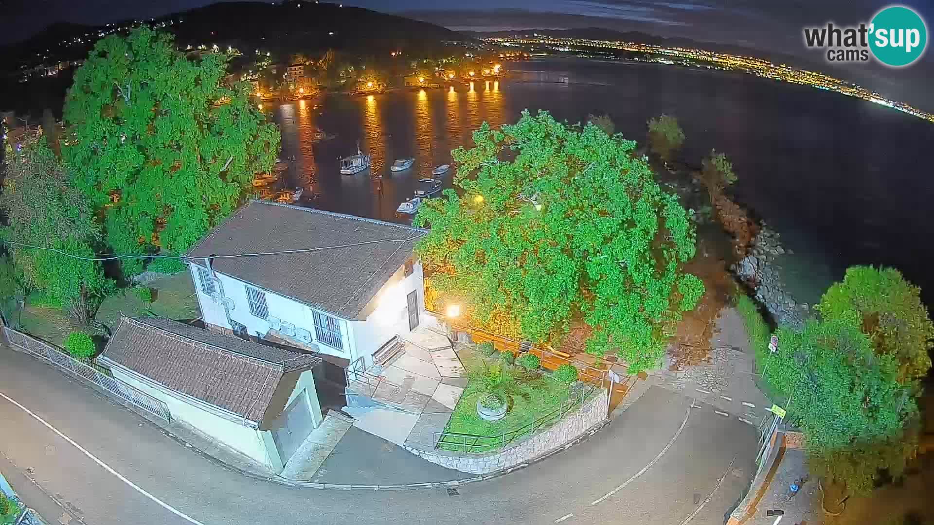 Webcam port d’Ika – Vue en direct et lumières d’Opatija