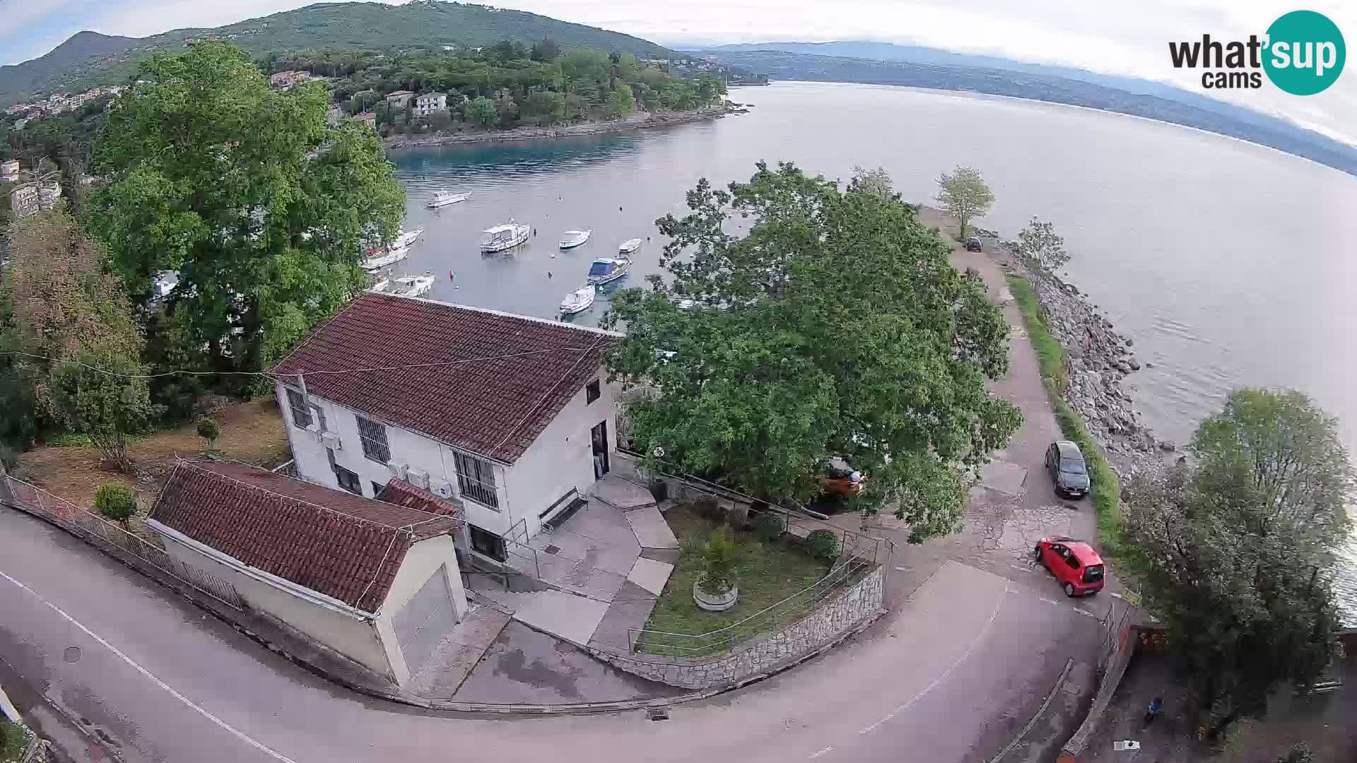 Webcam puerto de Ika – Vista en directo y luces de Opatija