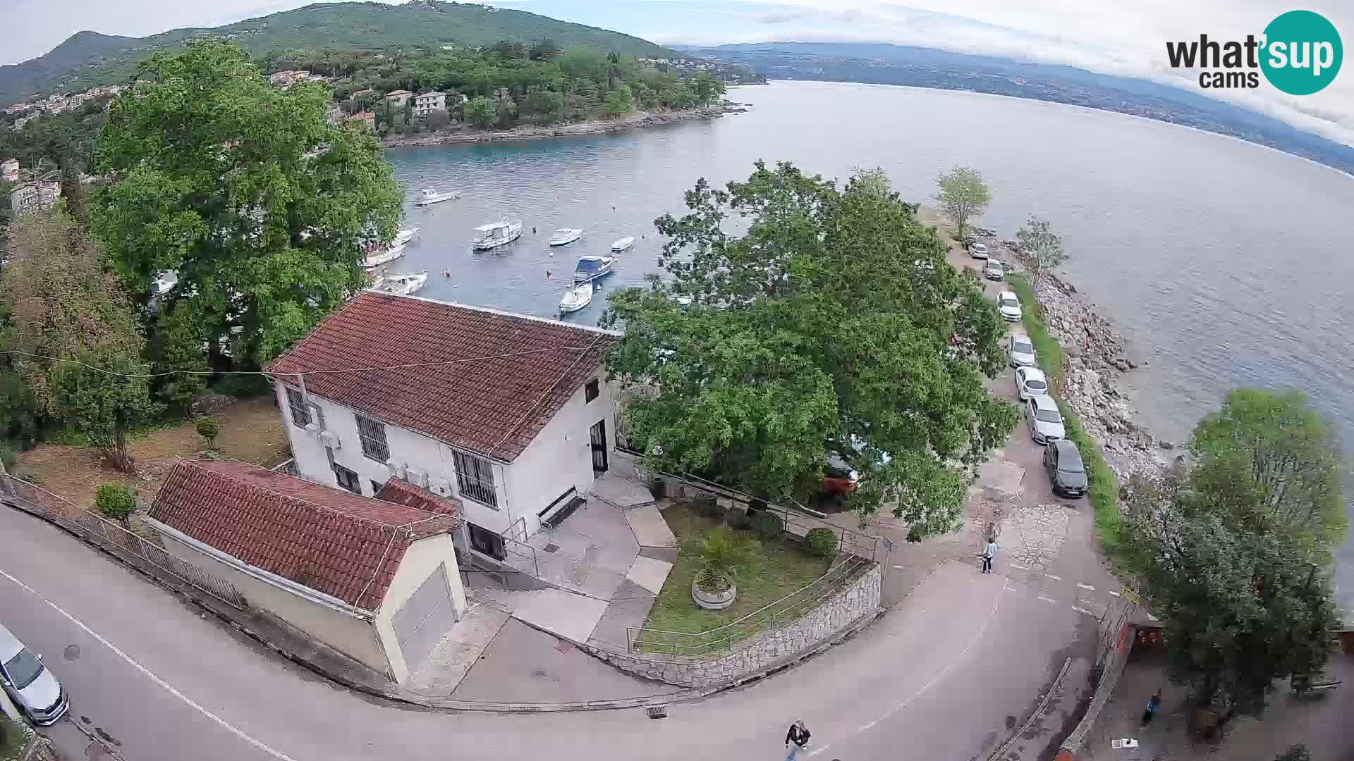 Webcam puerto de Ika – Vista en directo y luces de Opatija