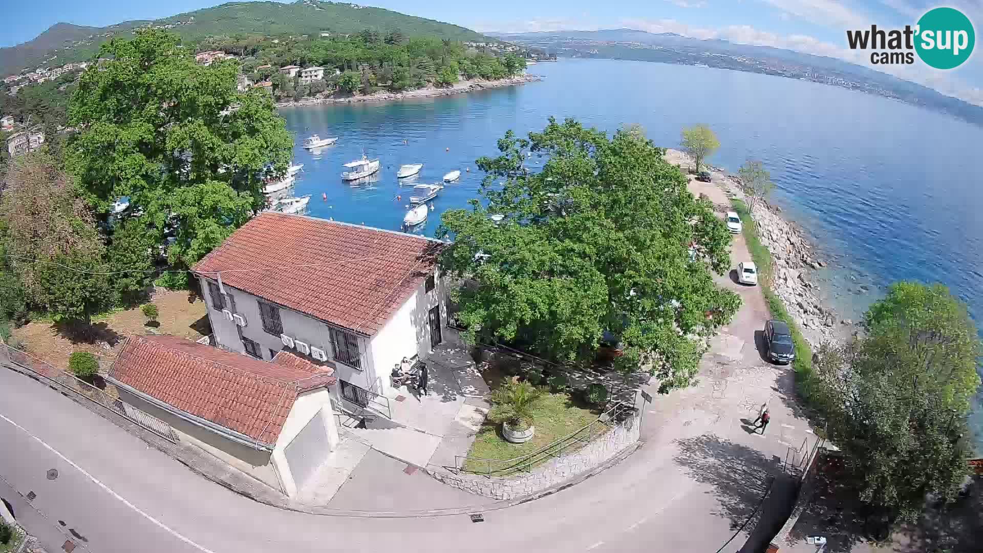 Webcam porto Ika – Vista LIVE sul porto e le luci di Opatija