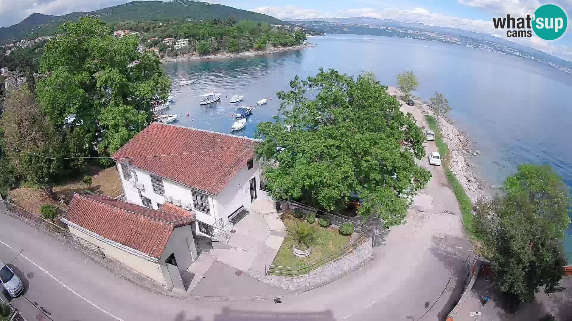 Webcam porto Ika – Vista LIVE sul porto e le luci di Opatija