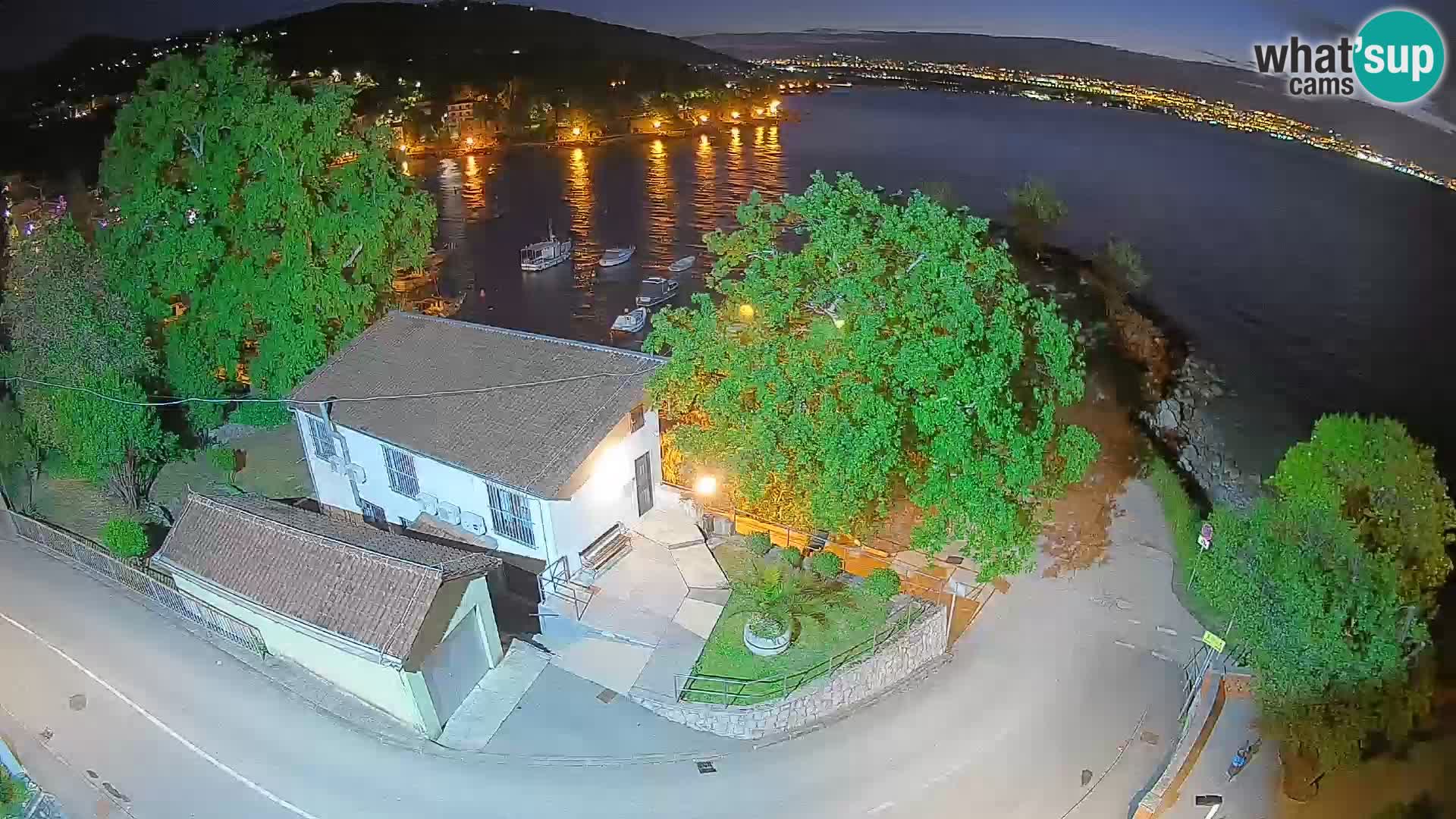 Webcam porto Ika – Vista LIVE sul porto e le luci di Opatija