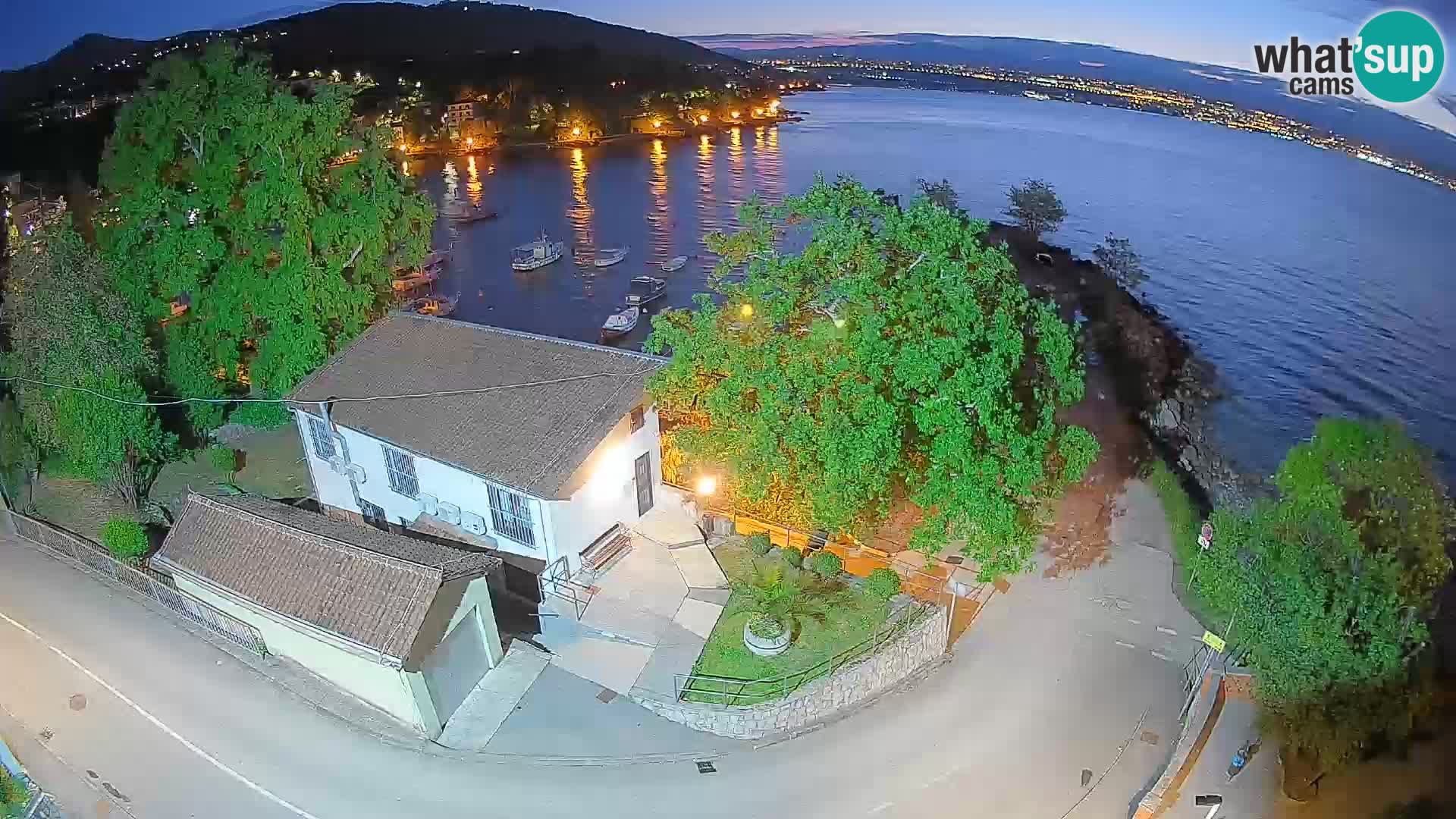 Webcam porto Ika – Vista LIVE sul porto e le luci di Opatija