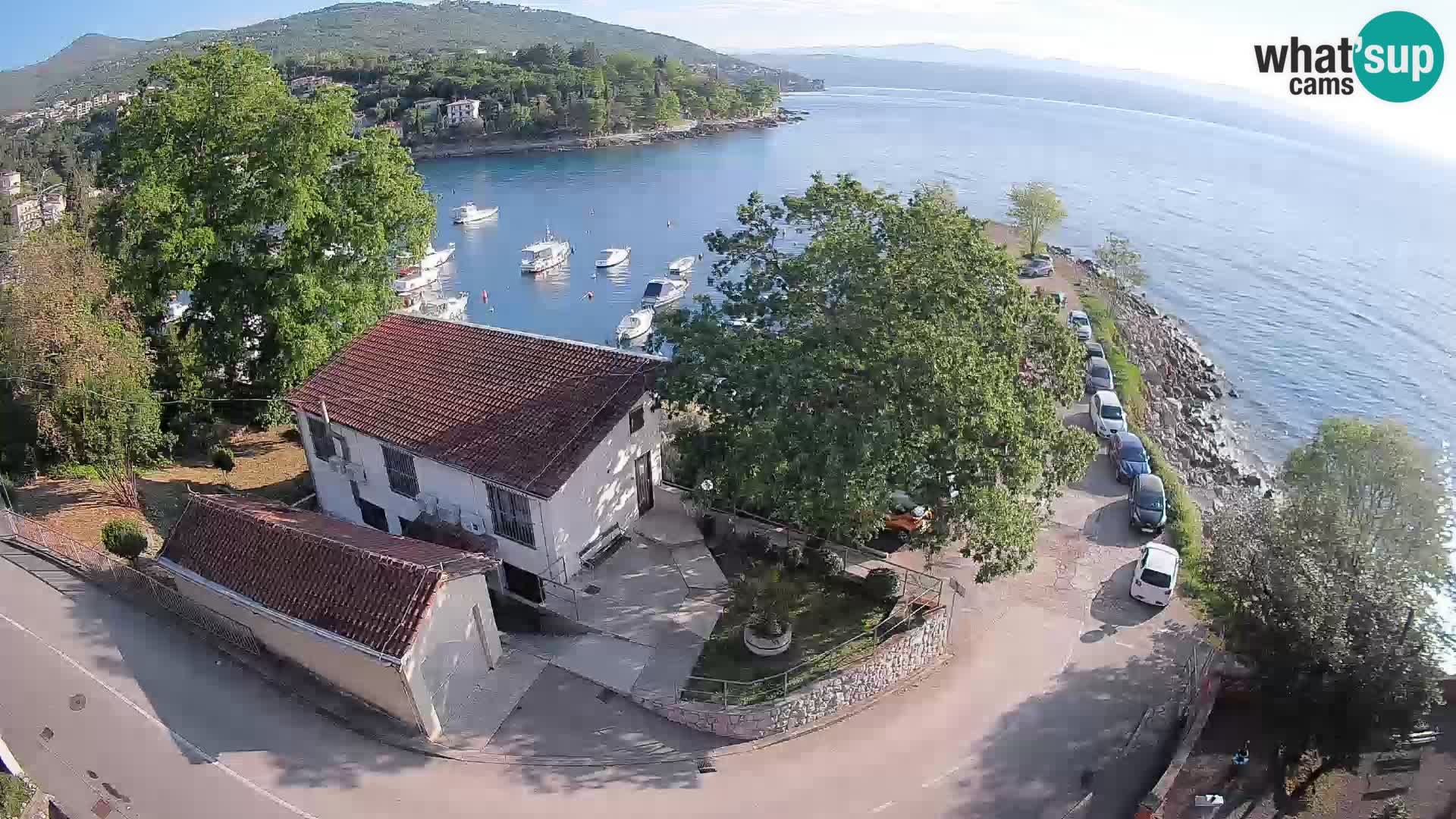 Webcam porto Ika – Vista LIVE sul porto e le luci di Opatija